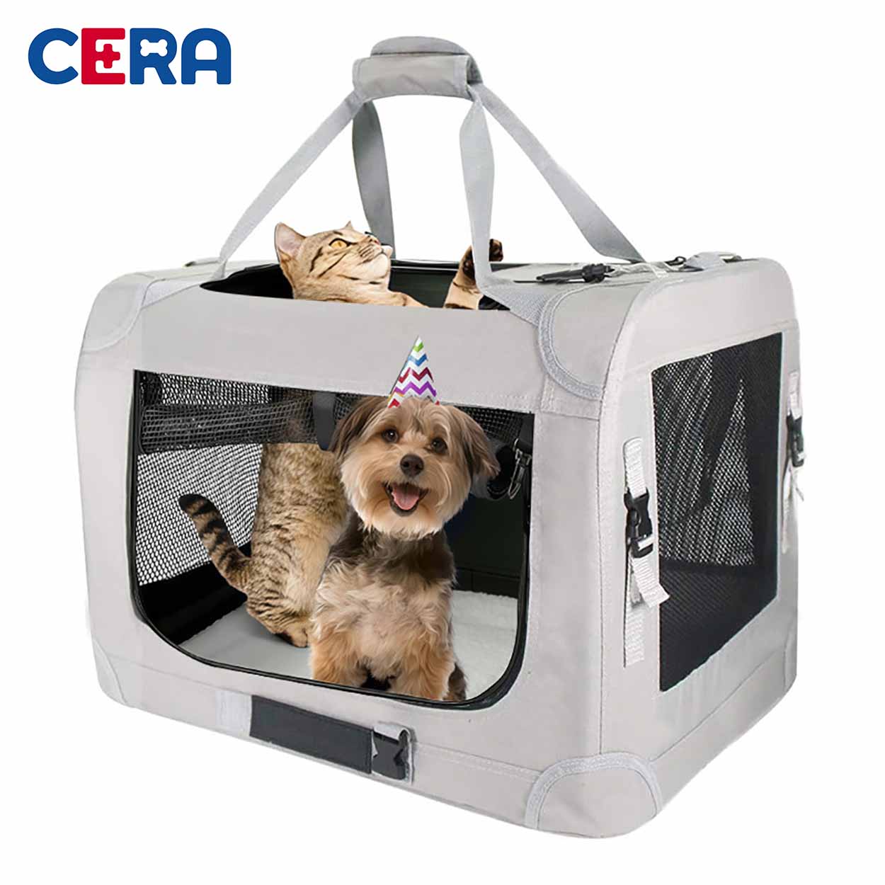 Túi Vận Chuyễn Chó Mèo Lớn Dưới 30Kg Khung Sắt Chắc Chắn - Túi Vận Chuyễn 010 - L (60*42*42CM)