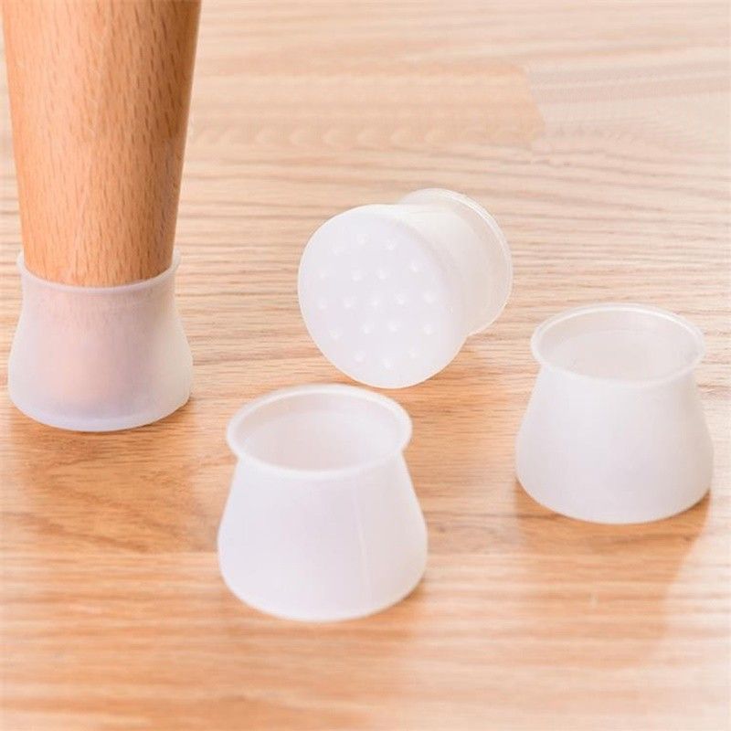 1 miếng lót silicon bọc chân bàn ghế chống va đập trơn trượt - trầy nền gạch