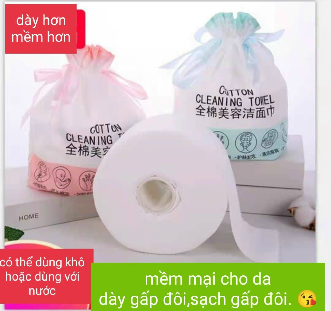 Khăn Lau Mặt Khô Dùng Một Lần Animerry ( 40 khăn/cuộn) - cuộn