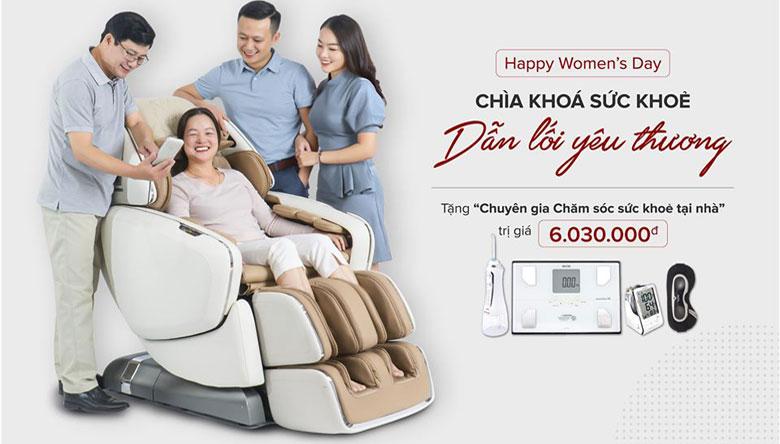 ghế massage khuyến mại ngày 8 tháng 3