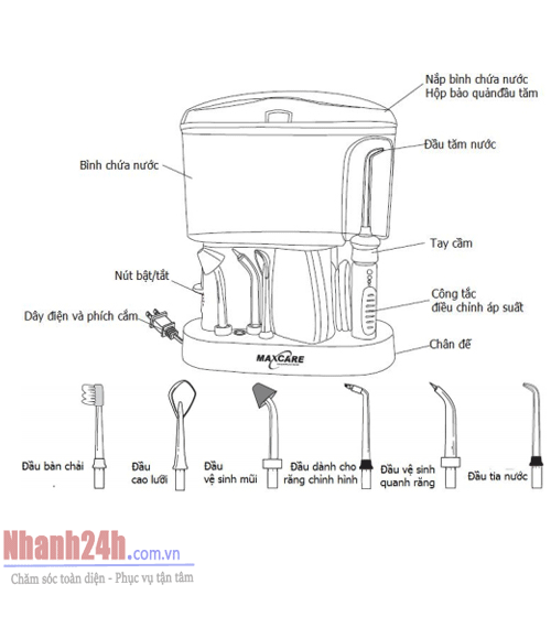 Máy vệ sinh răng miệng nha khoa Max-456N