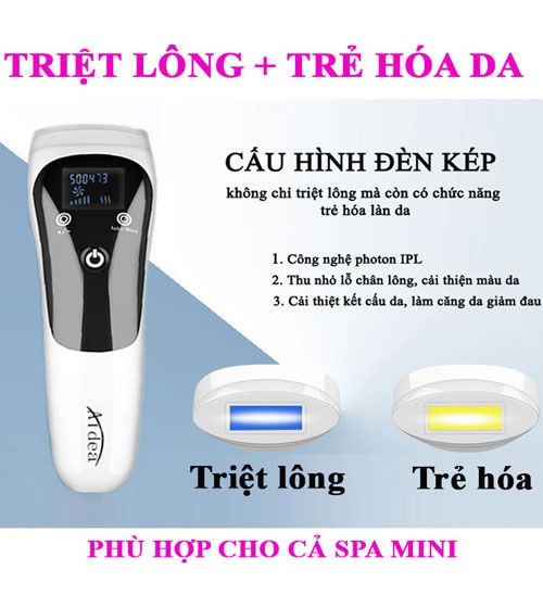 Máy triệt lông IPL laser trẻ hóa da photon cá nhân tại nhà Aidea Ady08