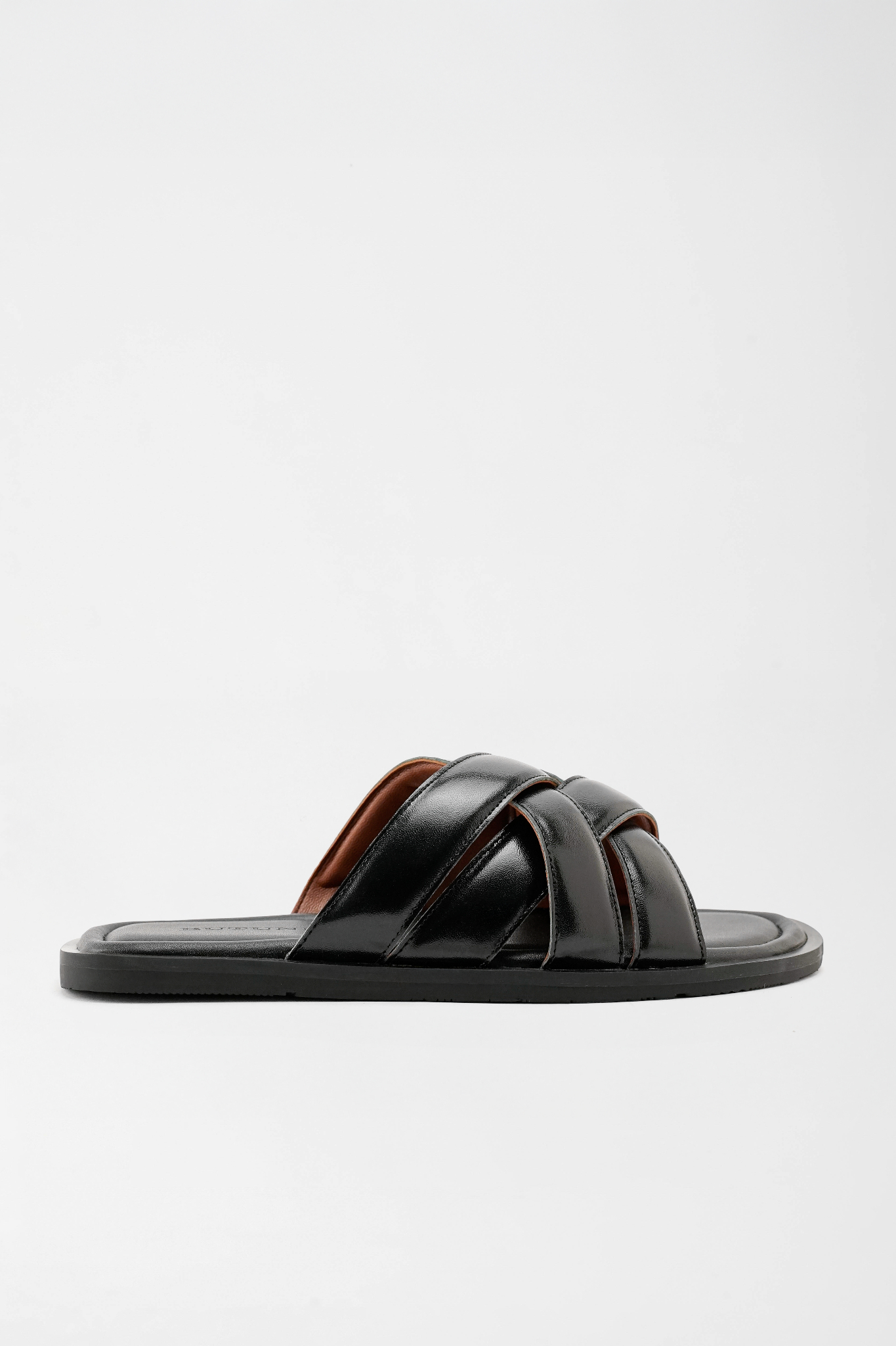 Mellow C Double Strap Slippers - Black