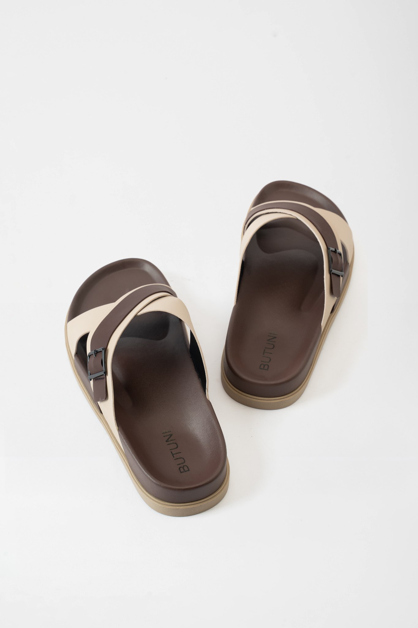Casual Cross Slippers - Beige