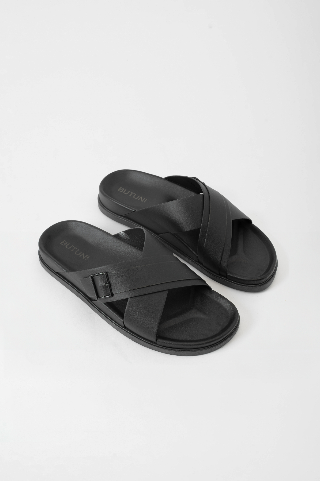 Casual Cross Slippers - Black