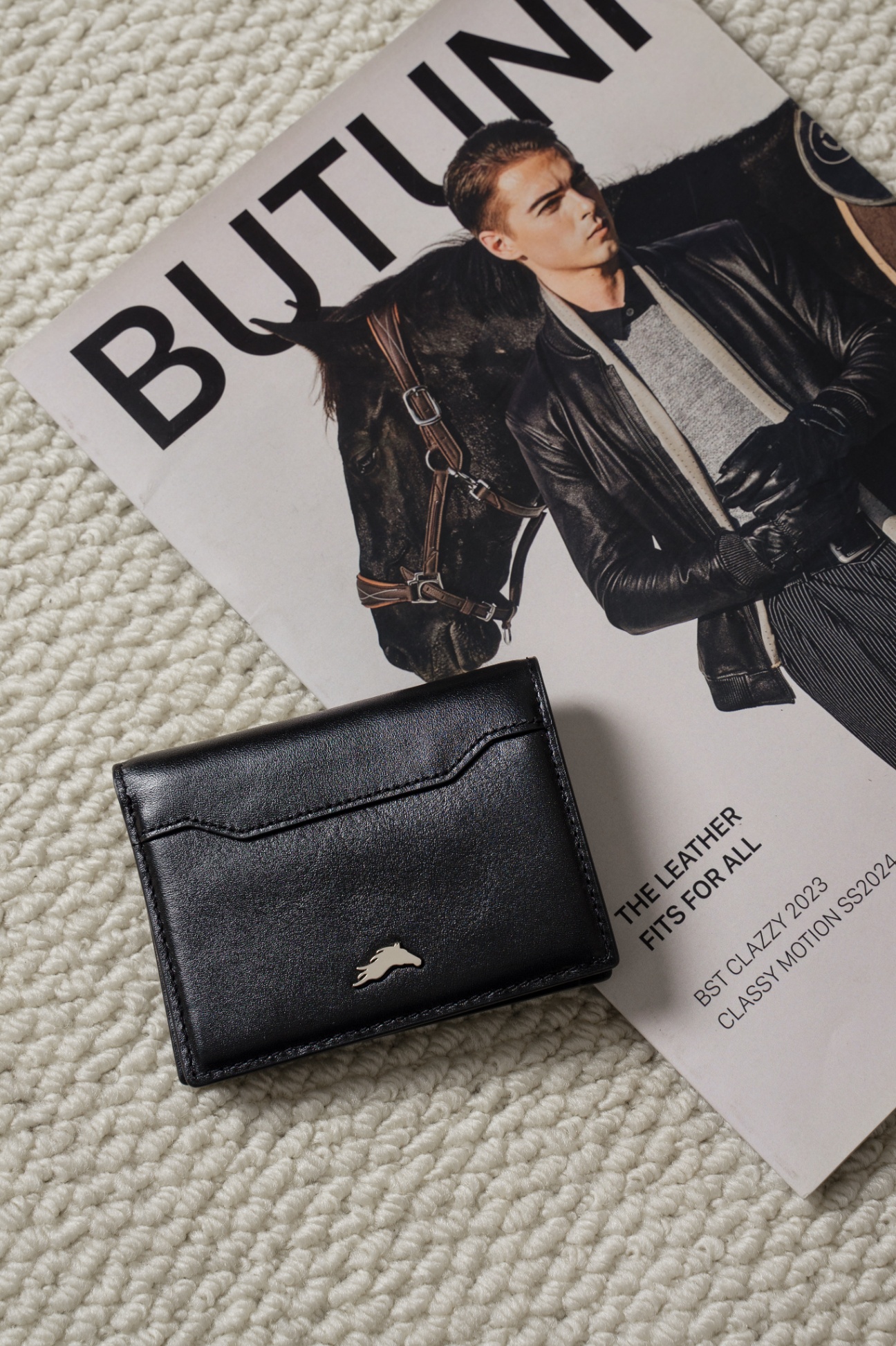Como Nappa Bifold Wallet - Black