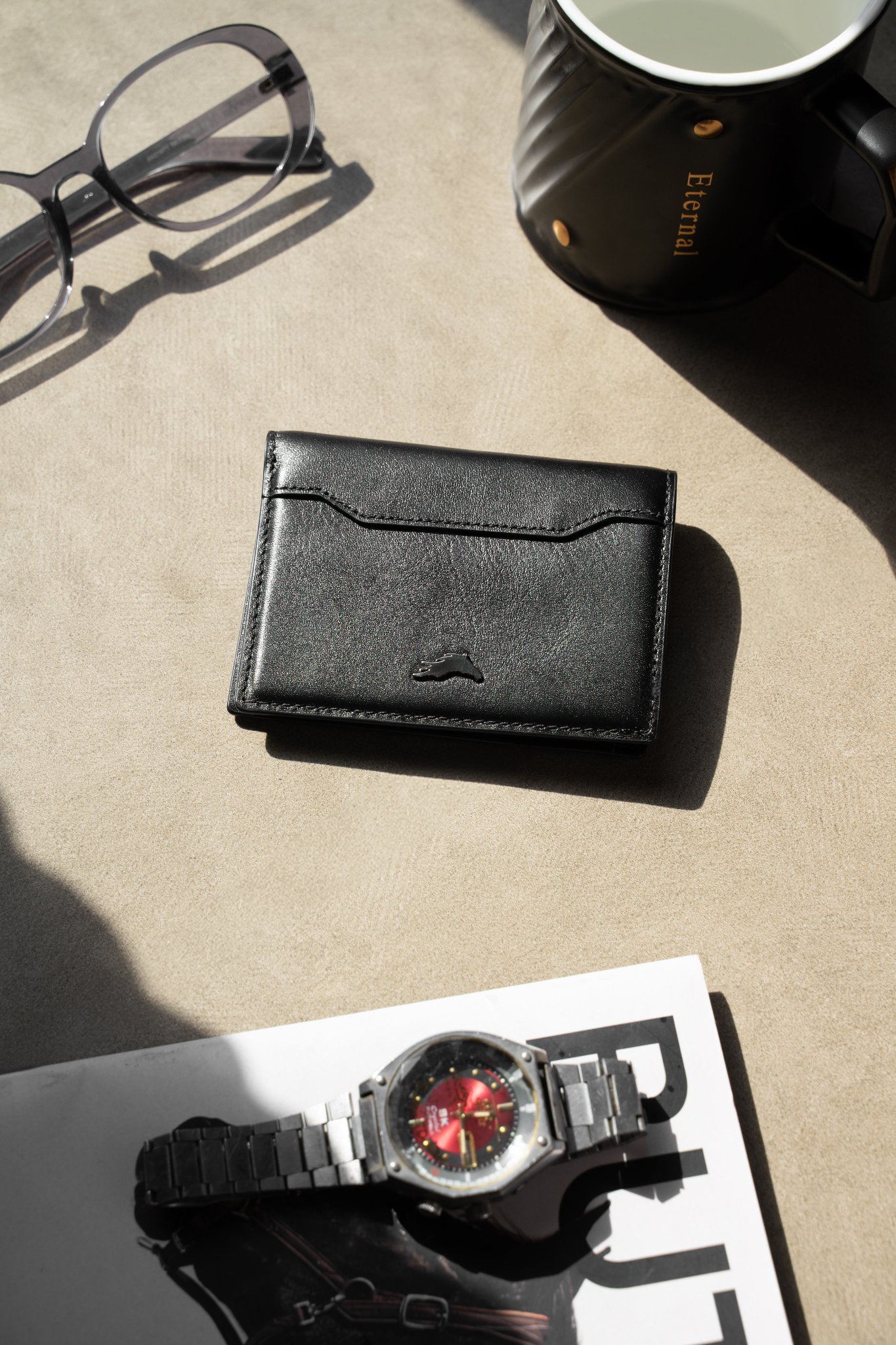 Como Nappa Bifold Wallet - Black