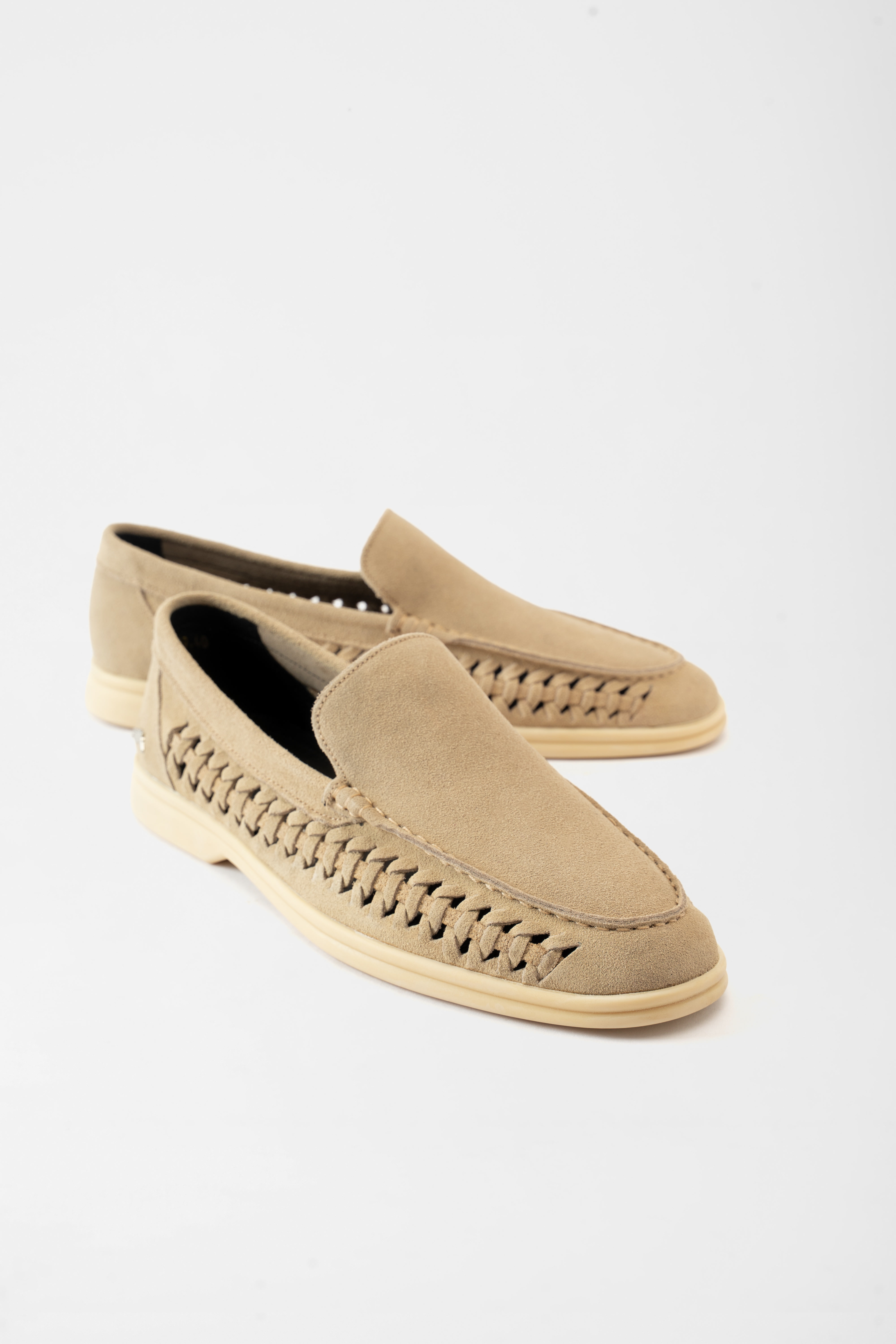 Lucca Interlace Loafer - Beige