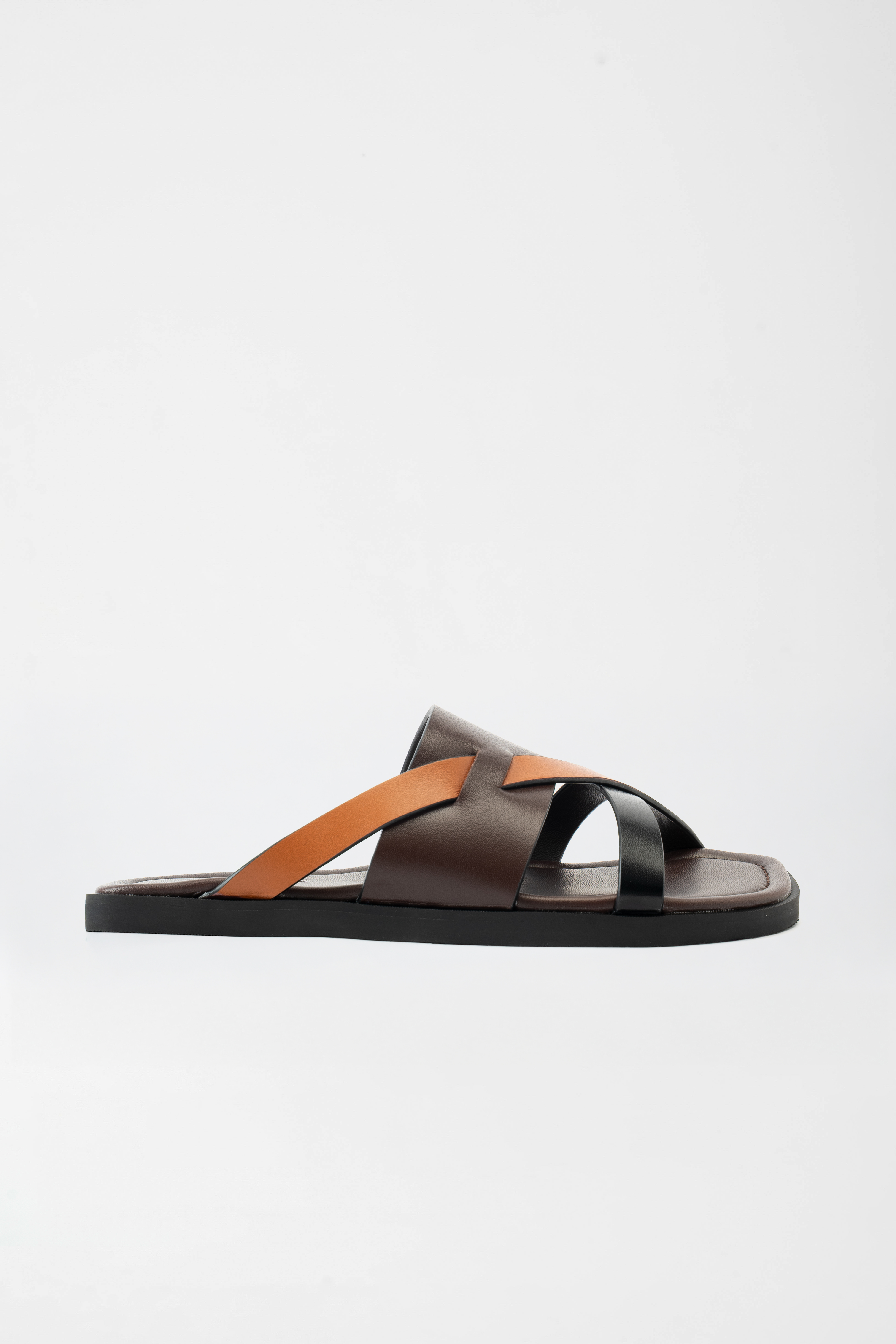 Lyon S Interlocking Slippers - Brown