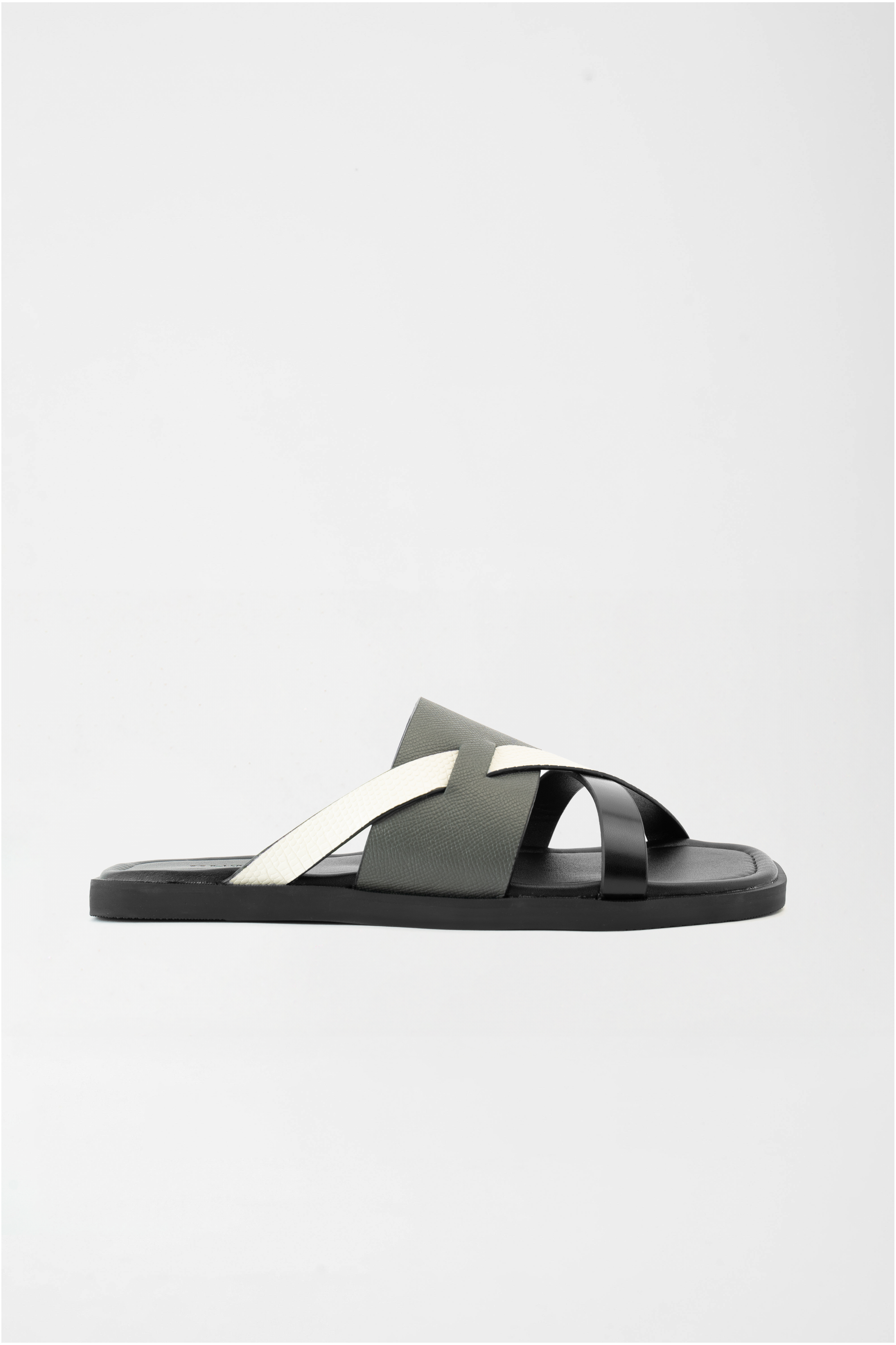 Lyon S Interlocking Slippers - Grey