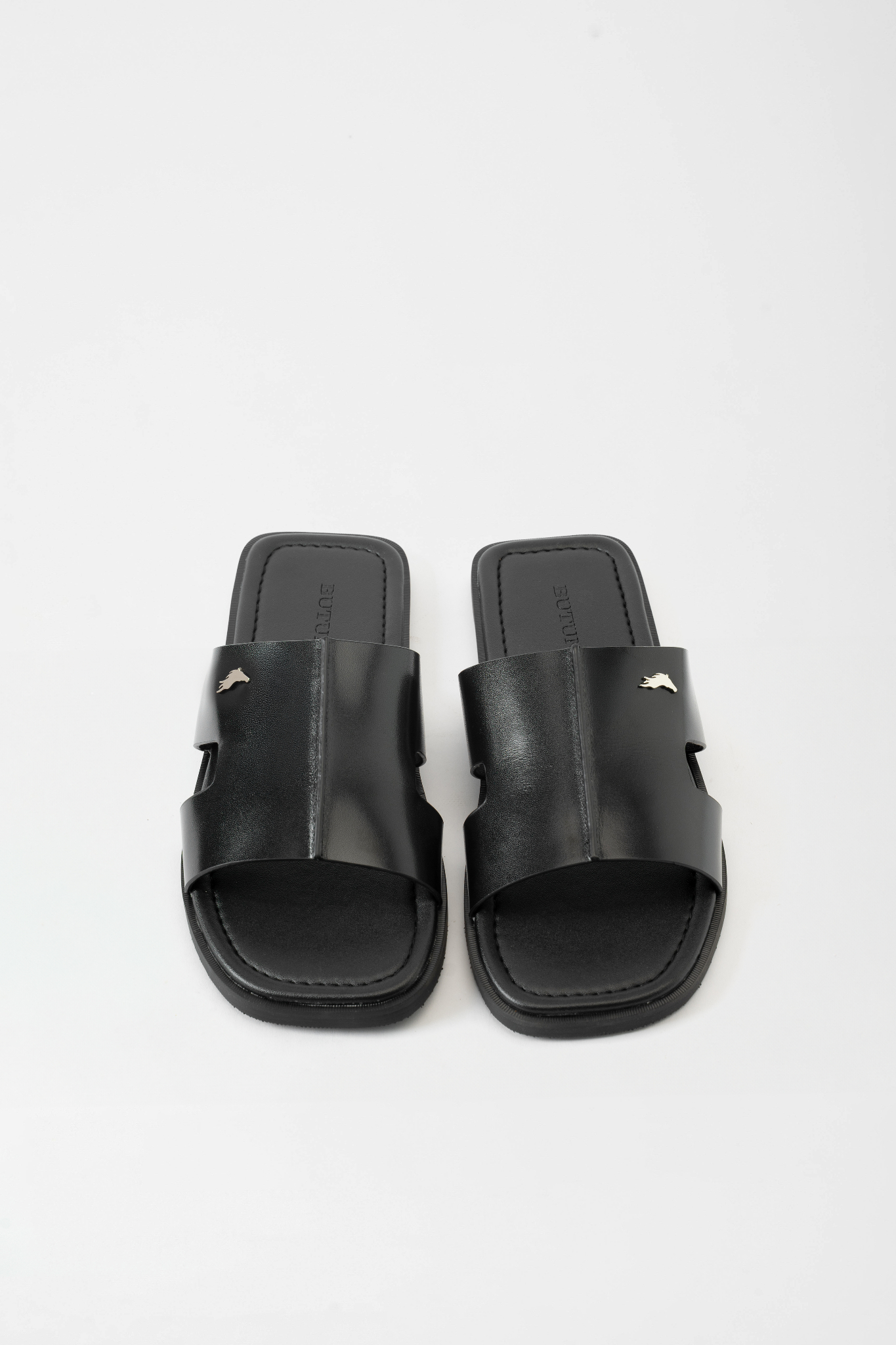 Lyon S Single Slippers - Black