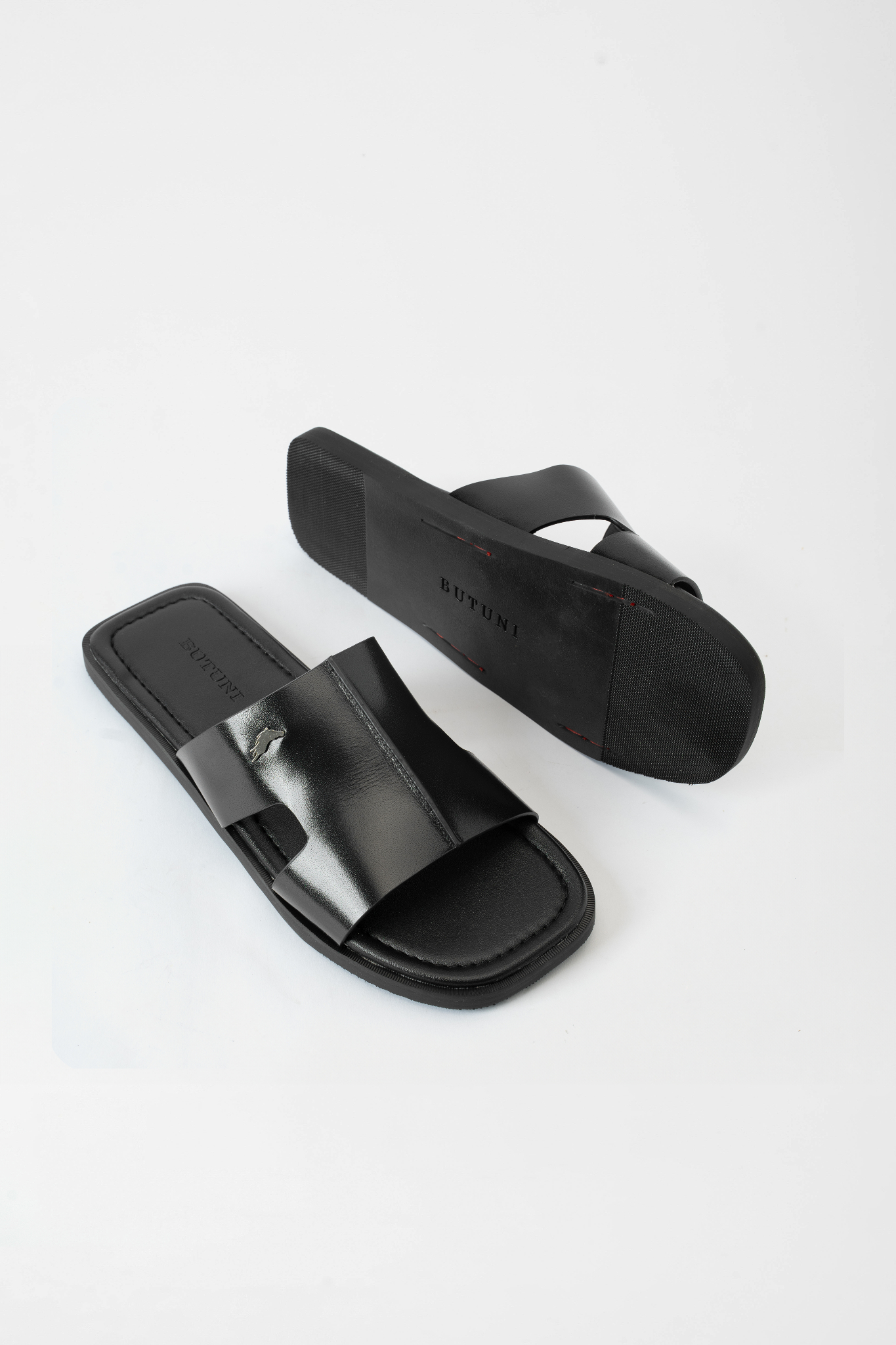 Lyon S Single Slippers - Black