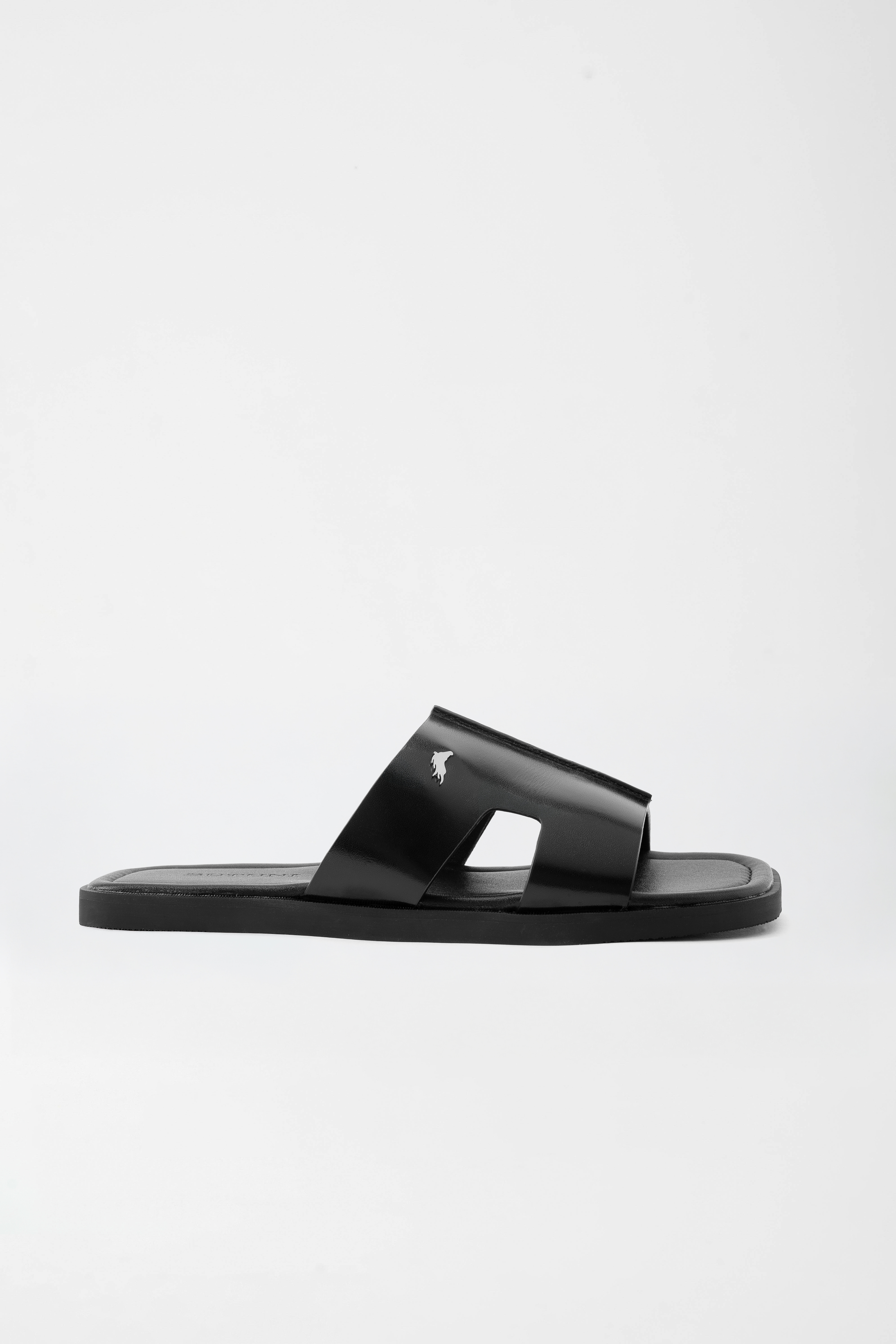 Lyon S Single Slippers - Black