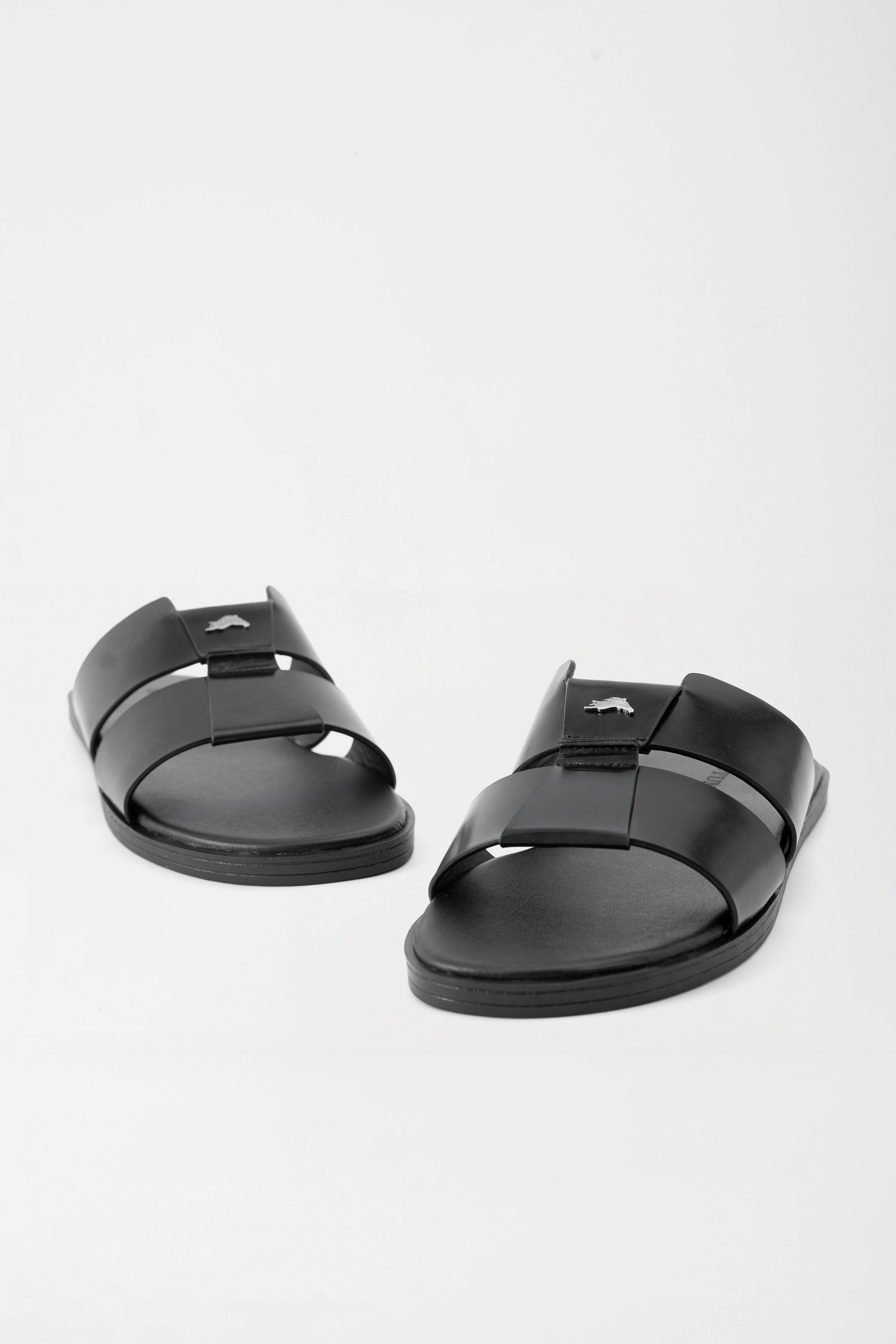 Monaco S Cut-out Slippers - Black