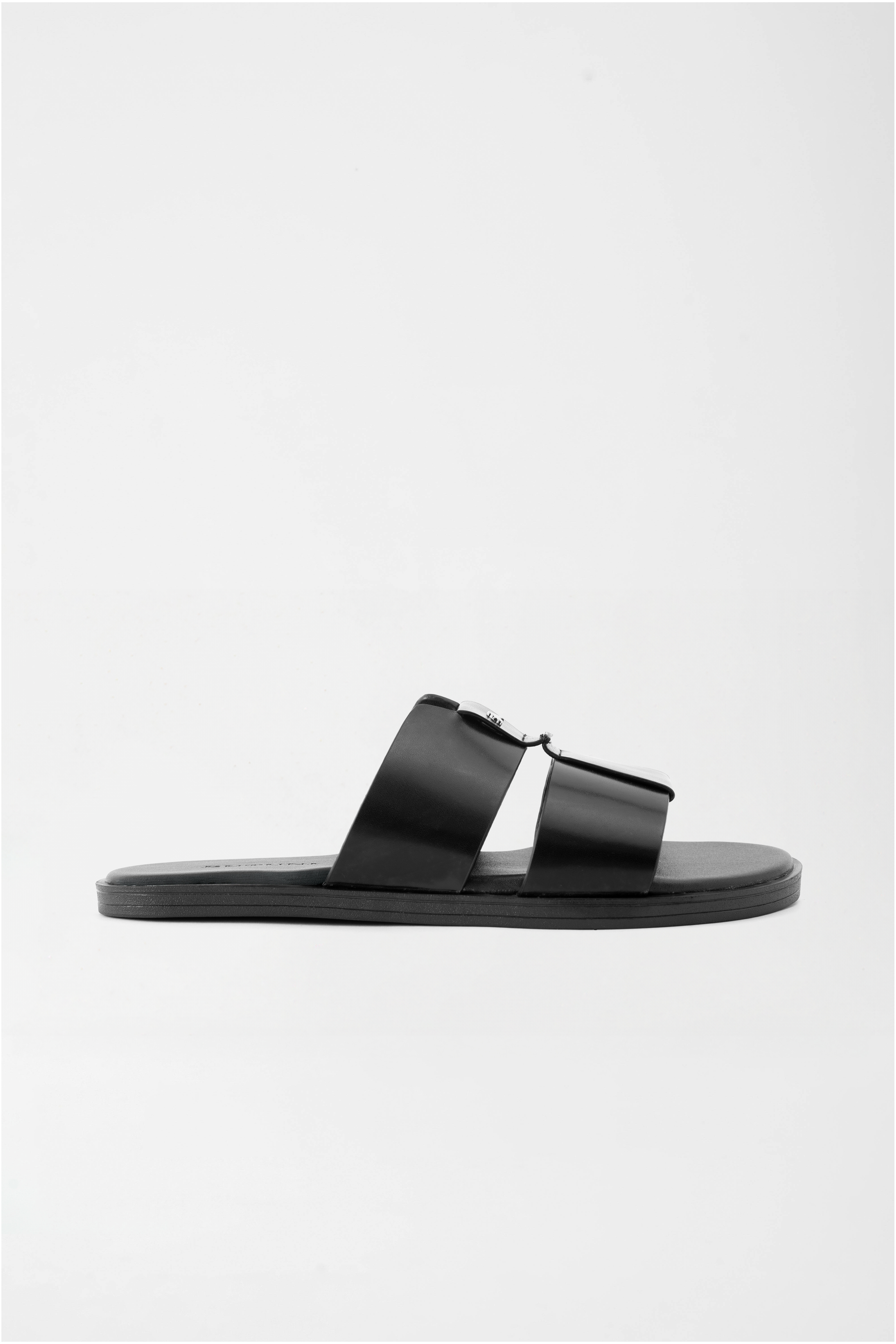 Monaco S Cut-out Slippers - Black
