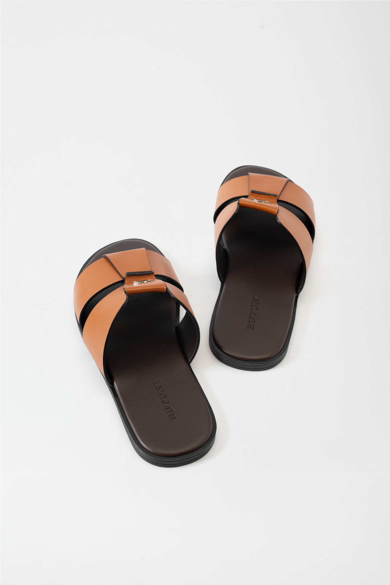 Monaco S Cut-out Slippers - Brown