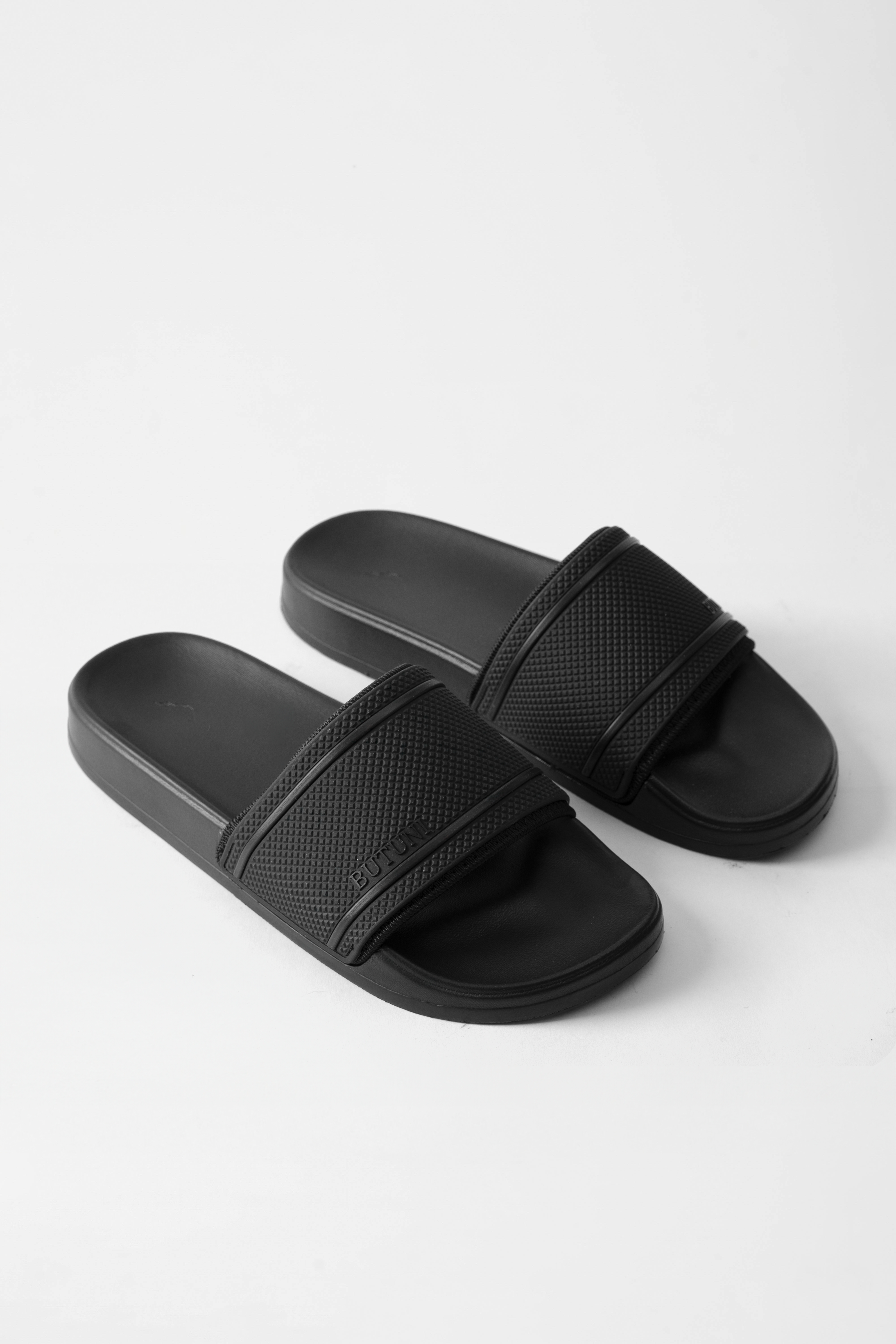 Palermo Single Rubber Sliders - Black