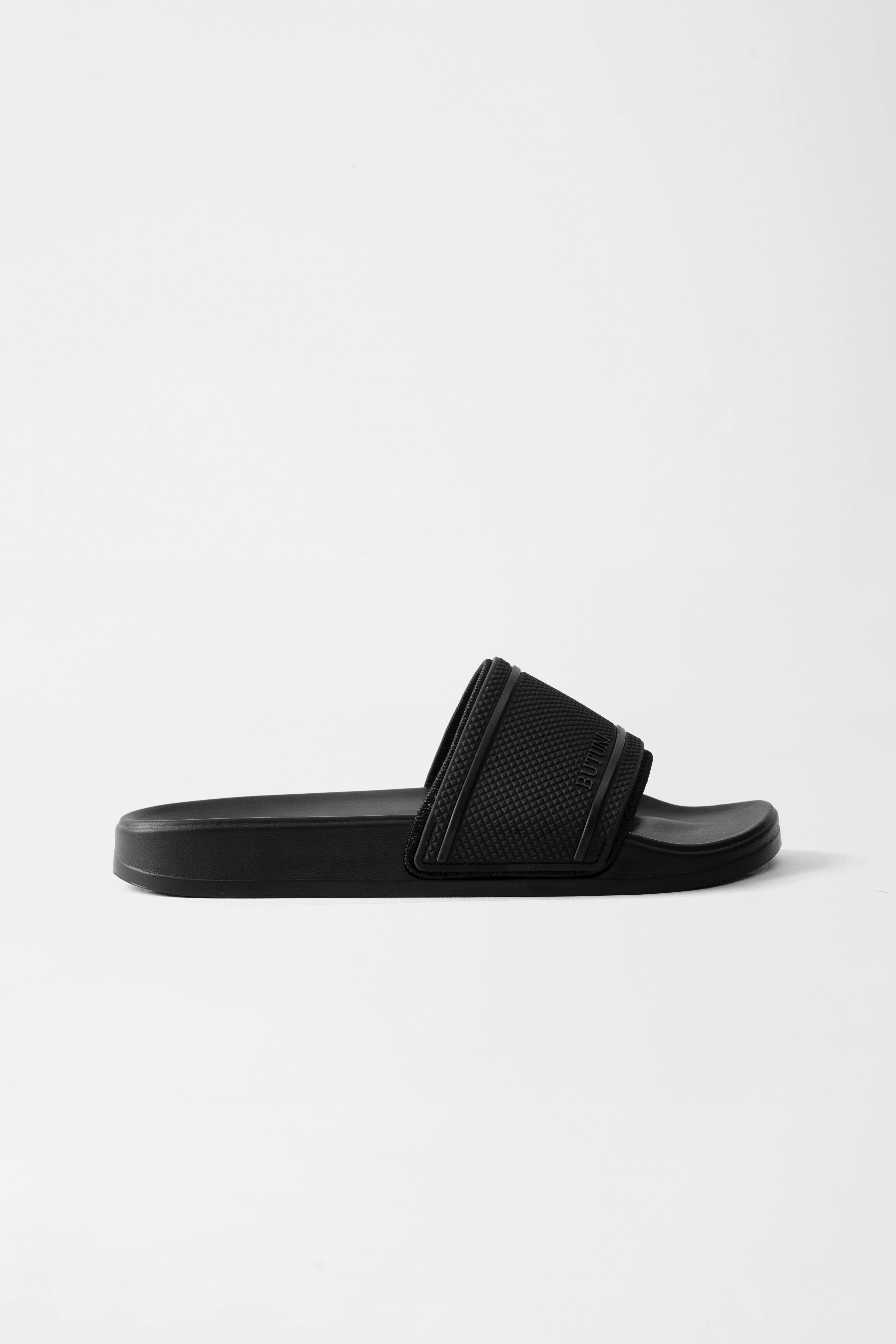 Palermo Single Rubber Sliders - Black