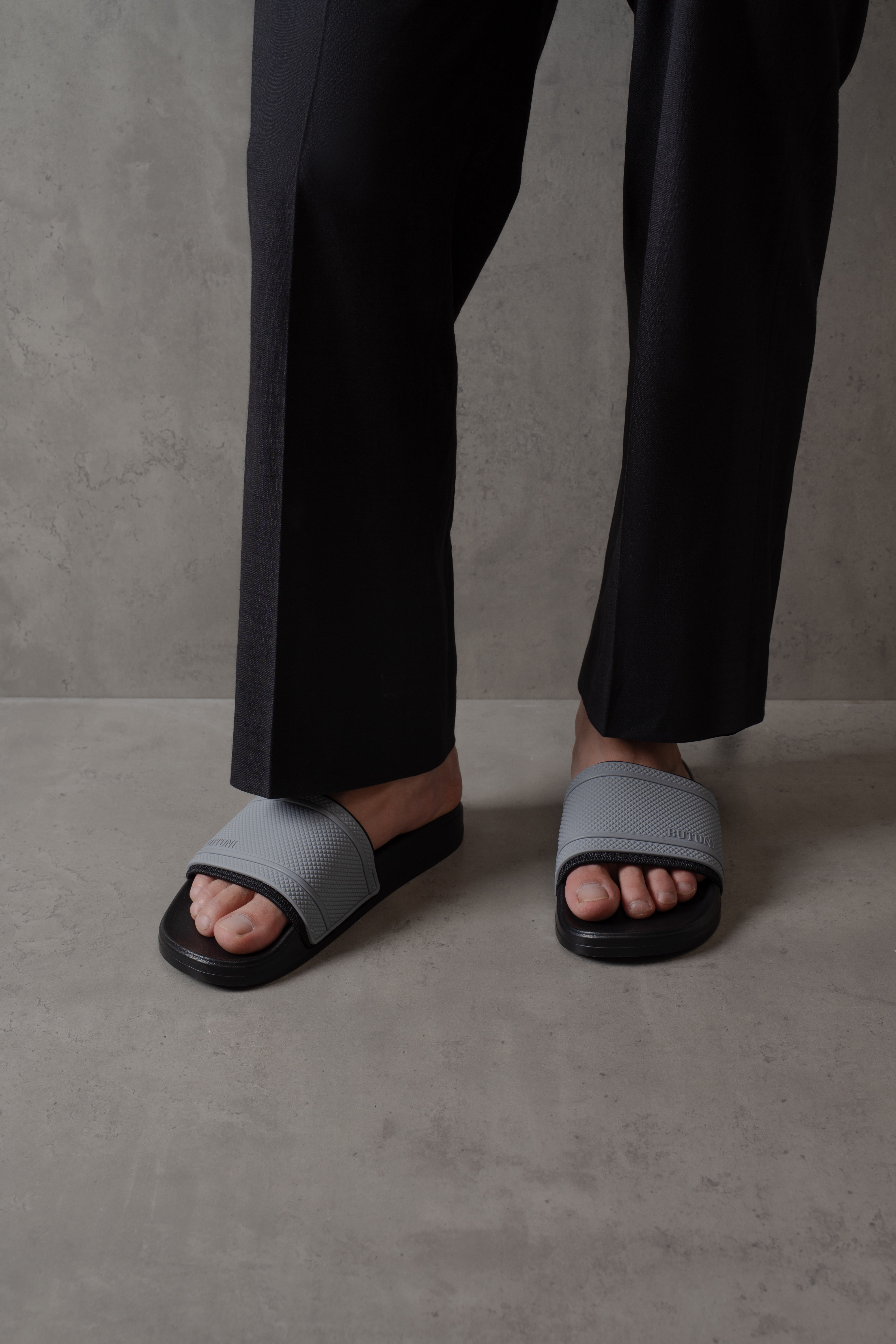 Palermo Single Rubber Sliders - Grey