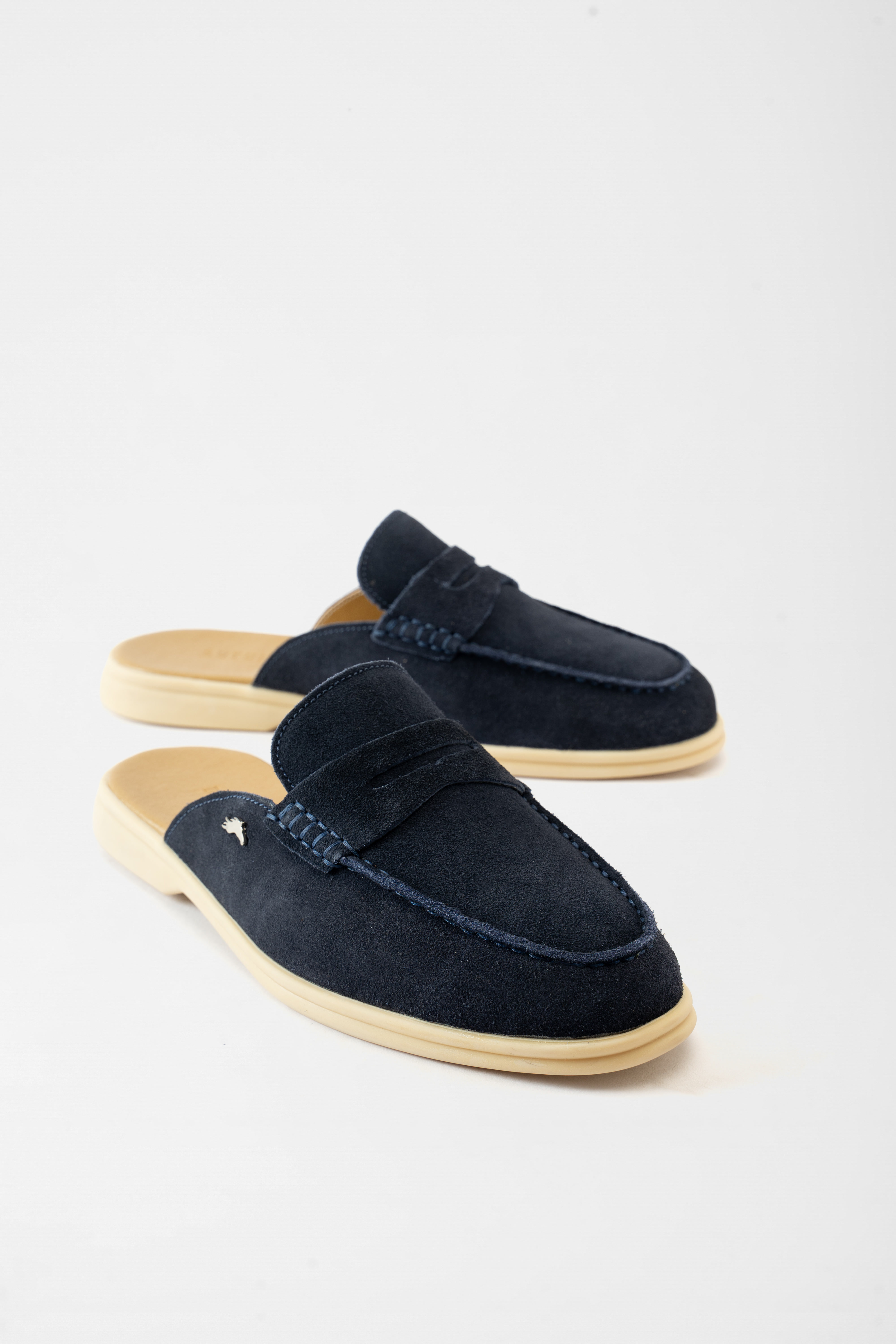 Portofino Mule - Navy