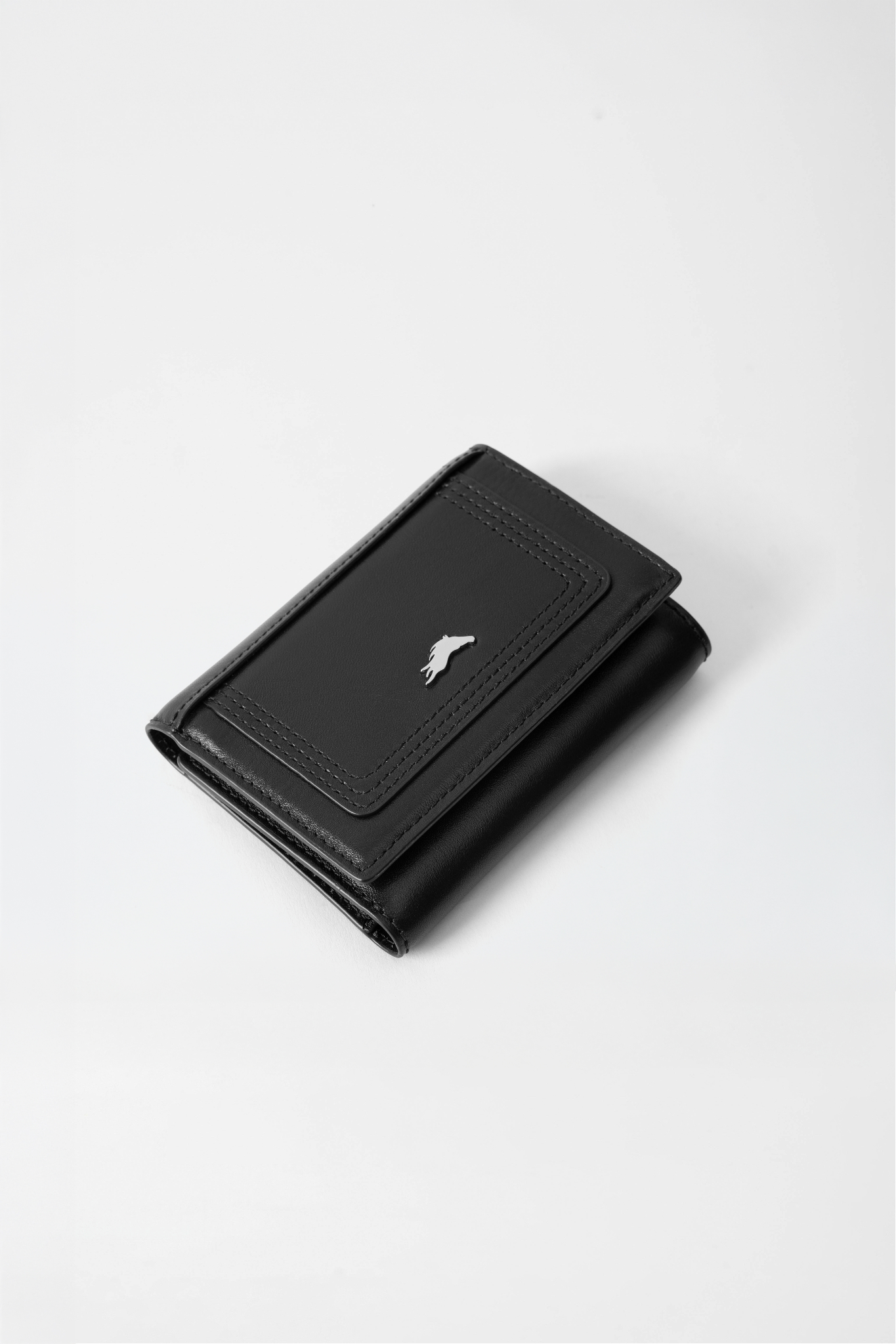 Torino Nappa Trifold Wallet - Black
