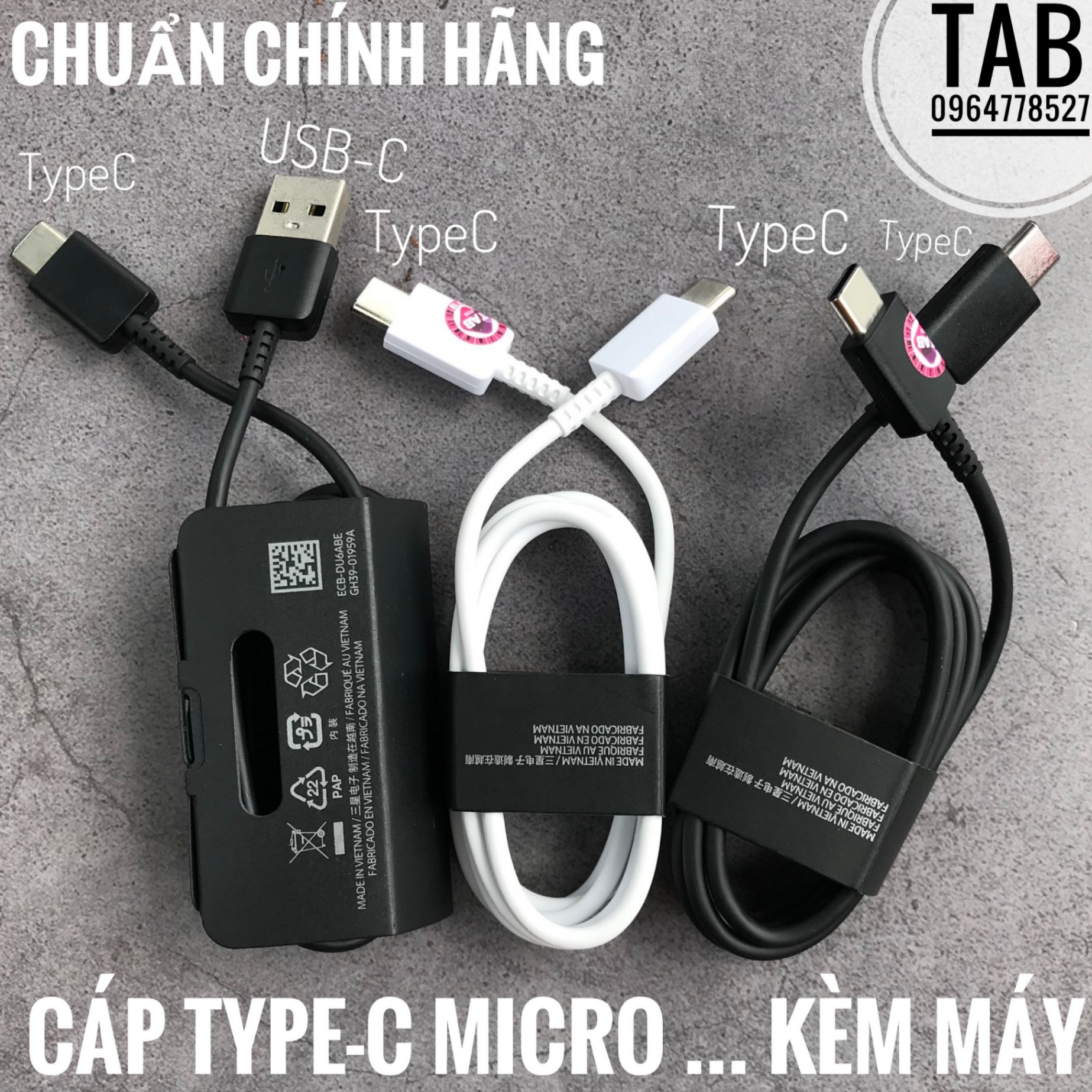 Cáp Samsung Bóc Máy Các Đời - Chính Hãng