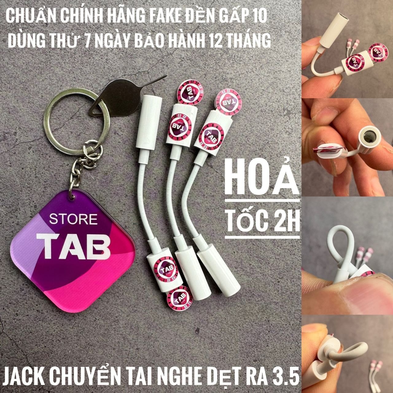 Jack Chuyển Tai Nghe Lightning Sang Jack 3.5 Chính Hãng