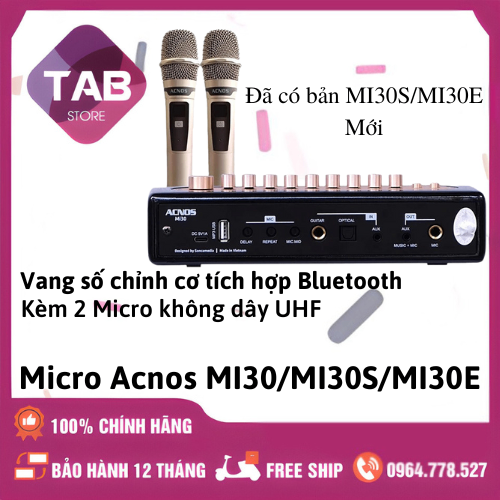 Micro Vang Số Chỉnh Cơ Acnos MI30/MI30S/MI30E Chính Hãng - Bảo Hành 12 Tháng
