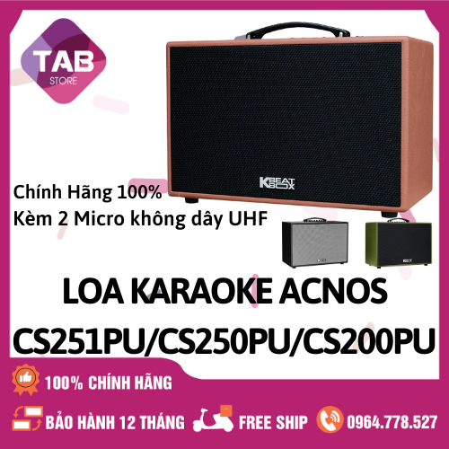 Loa Karaoke ACNOS CS250PU/CS200PU Chính Hãng - Bảo Hành 12 Tháng