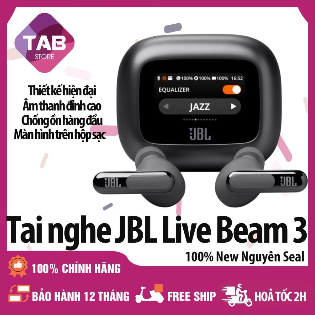 Tai nghe JBL Live Beam 3 Chính Hãng - Bảo Hành 12 Tháng