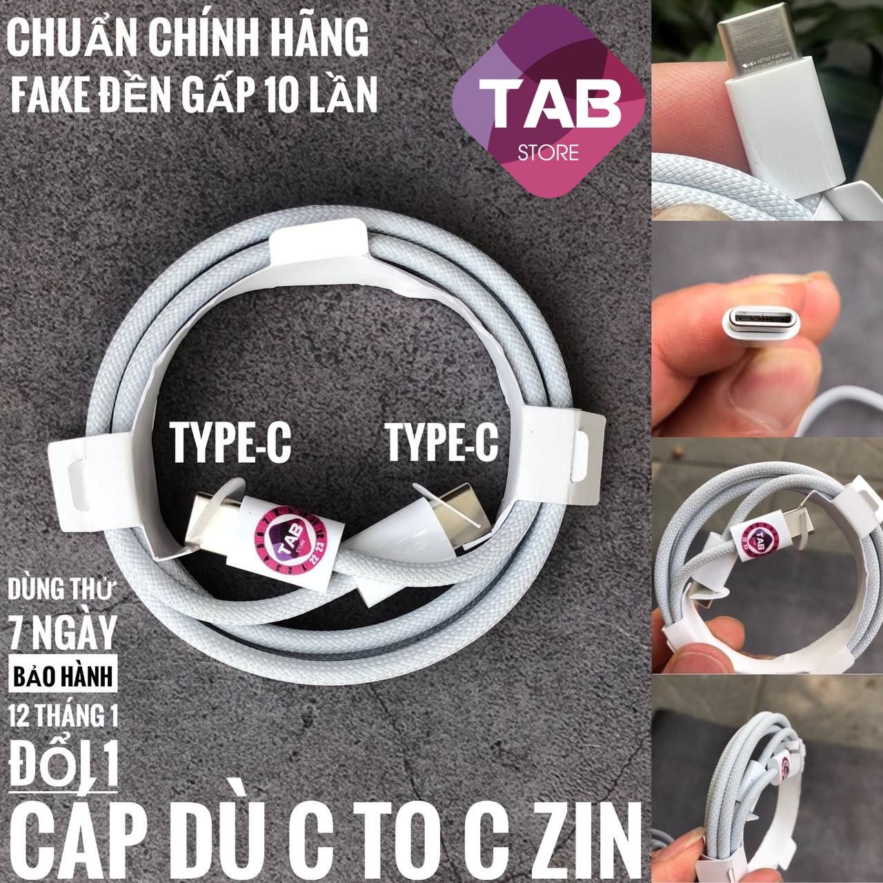 Cáp Dù C To C AP Chính Hãng - Bảo Hành 12 Tháng