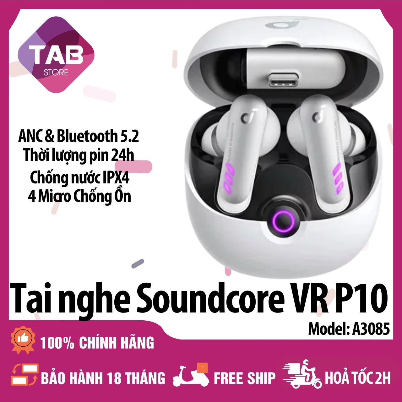 Tai Nghe Anker Soundcore VR P10 A3850 - Bảo Hành 18 Tháng