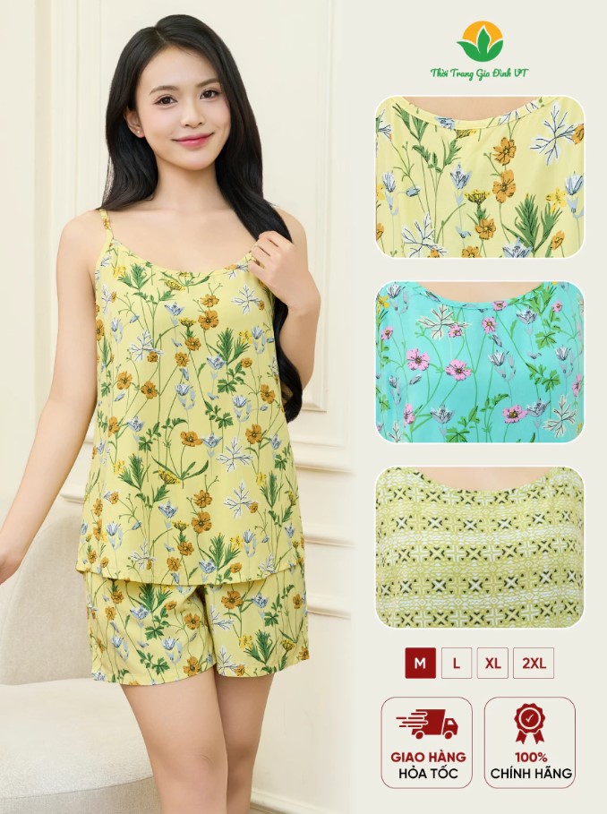 20+ Bộ Lanh 2 Dây Mặc Nhà Thoáng Mát, Nữ Tính Cho Mùa Hè