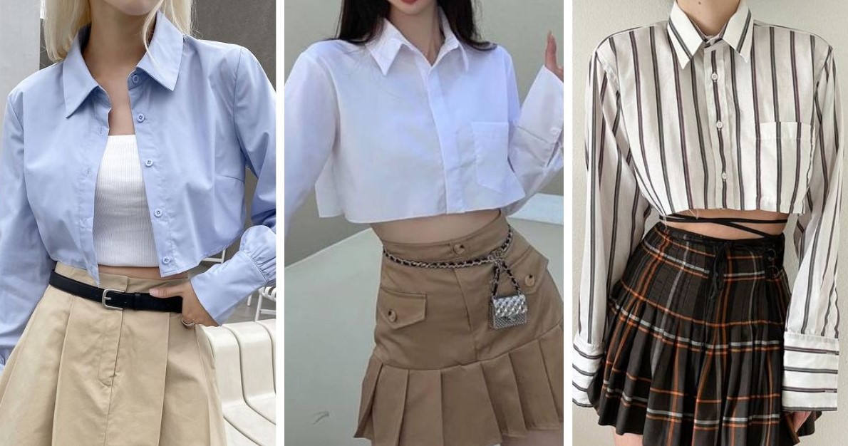 phối đồ với chân váy ngắn