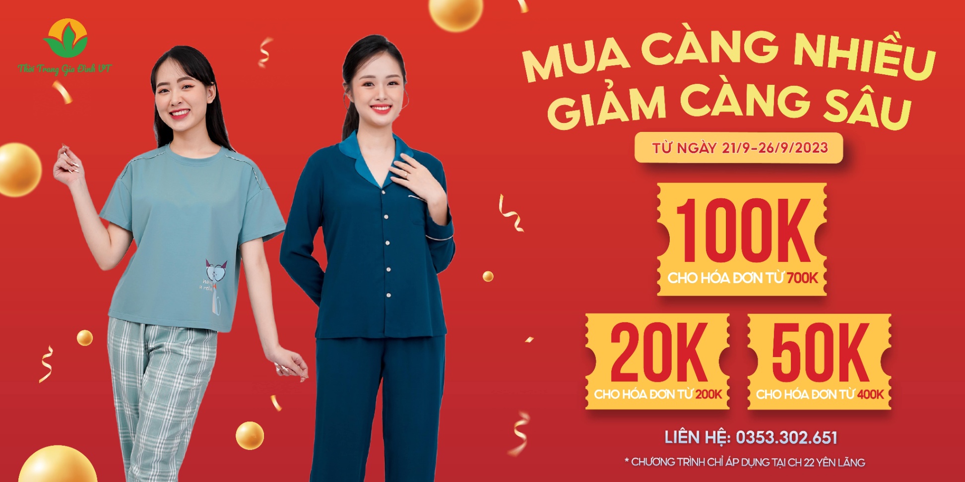 ƯU ĐÃI ĐẶC BIỆT 22 YÊN LÃNG - MUA CÀNG NHIỀU - GIẢM CÀNG SÂU - Lên tới 100K