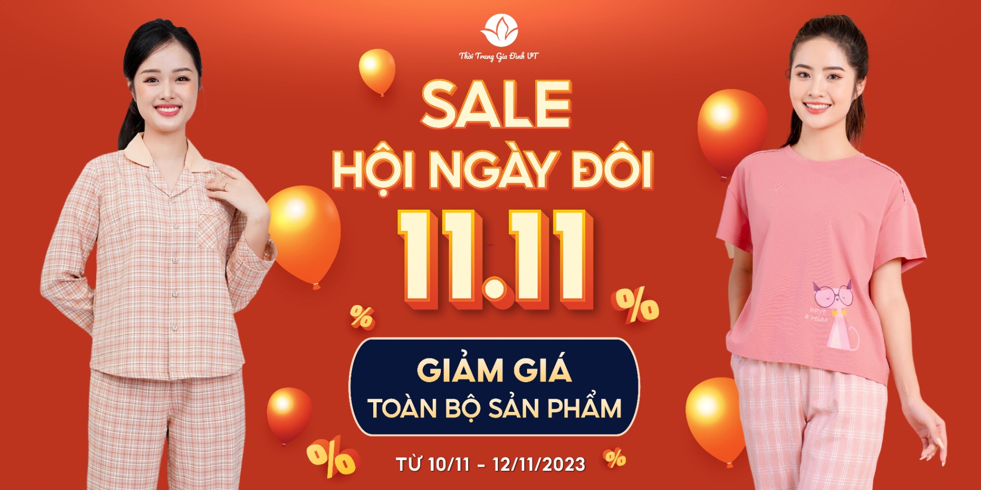 SALE HỘI NGÀY ĐÔI 11.11 - BÙNG NỔ ƯU ĐÃI GIẢM GIÁ TOÀN BỘ SẢN PHẨM