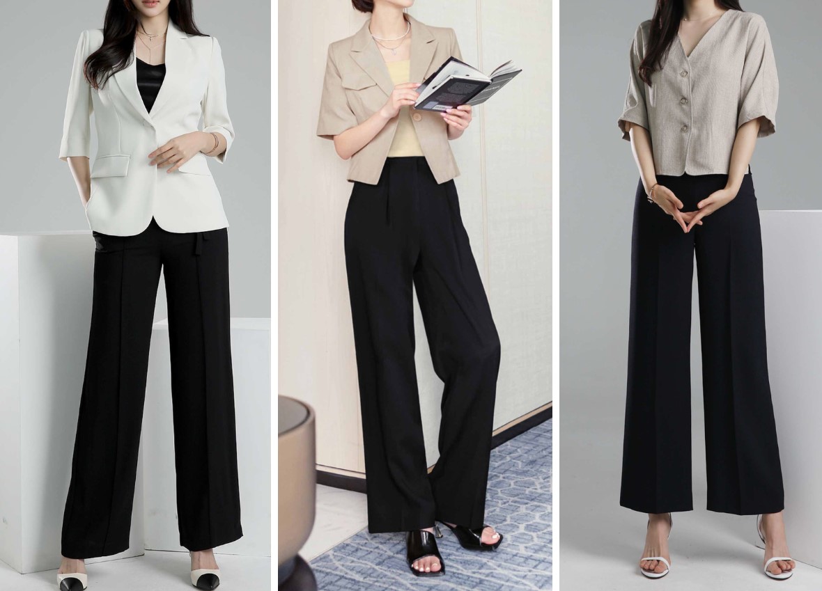 Quần đũi ống rộng mặc với áo gì? 15+ cách phối đồ chuẩn Fashionista