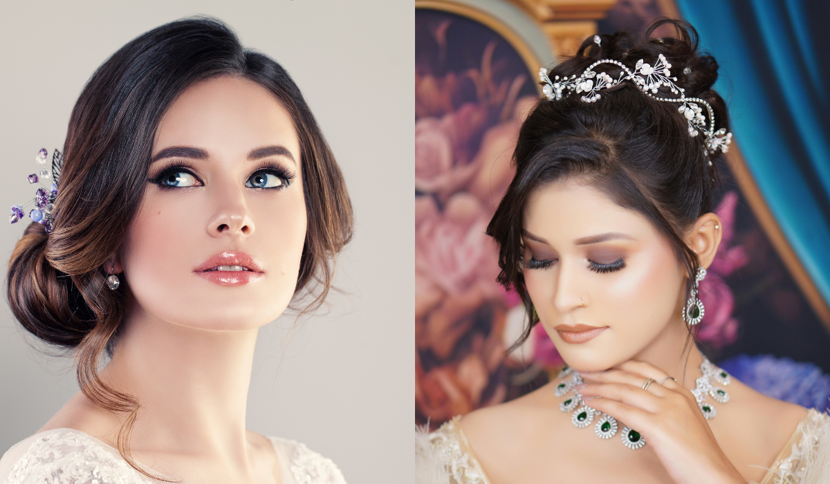Kiểu Tóc Cô Dâu Dành Cho Gương Mặt Tròn