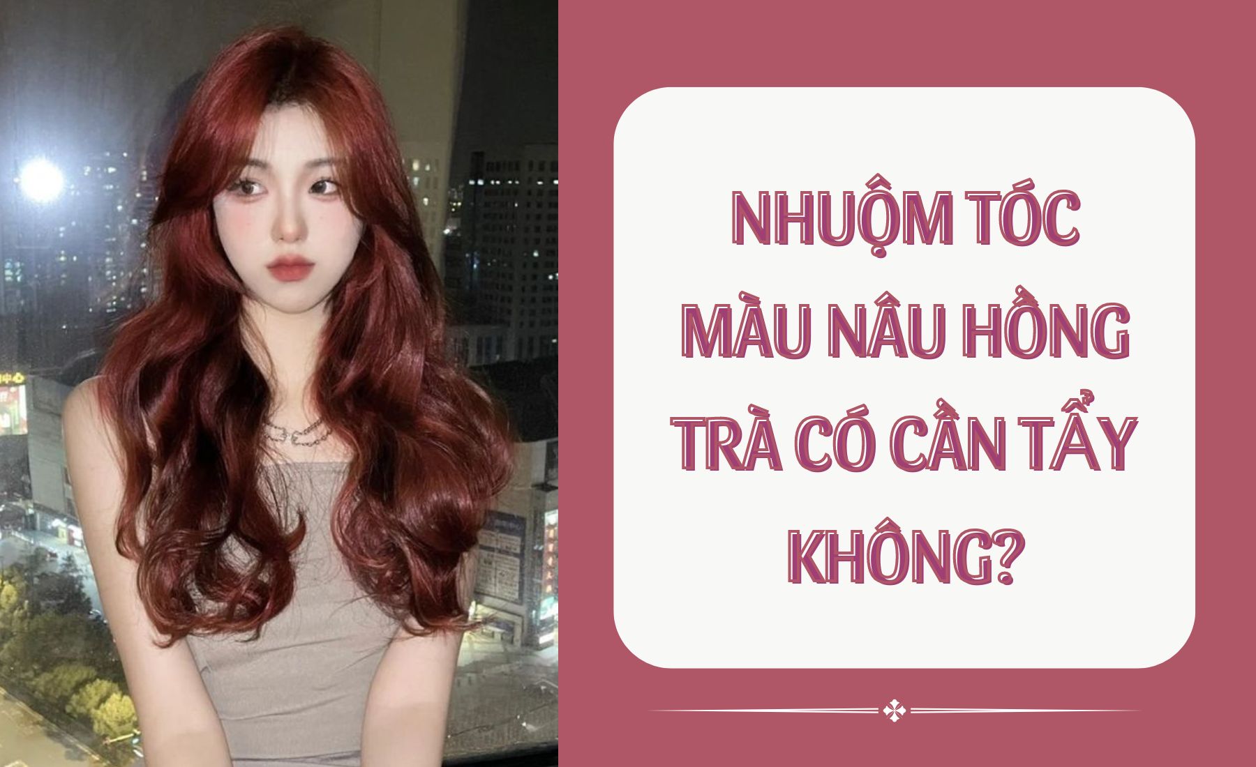 màu nâu hồng trà