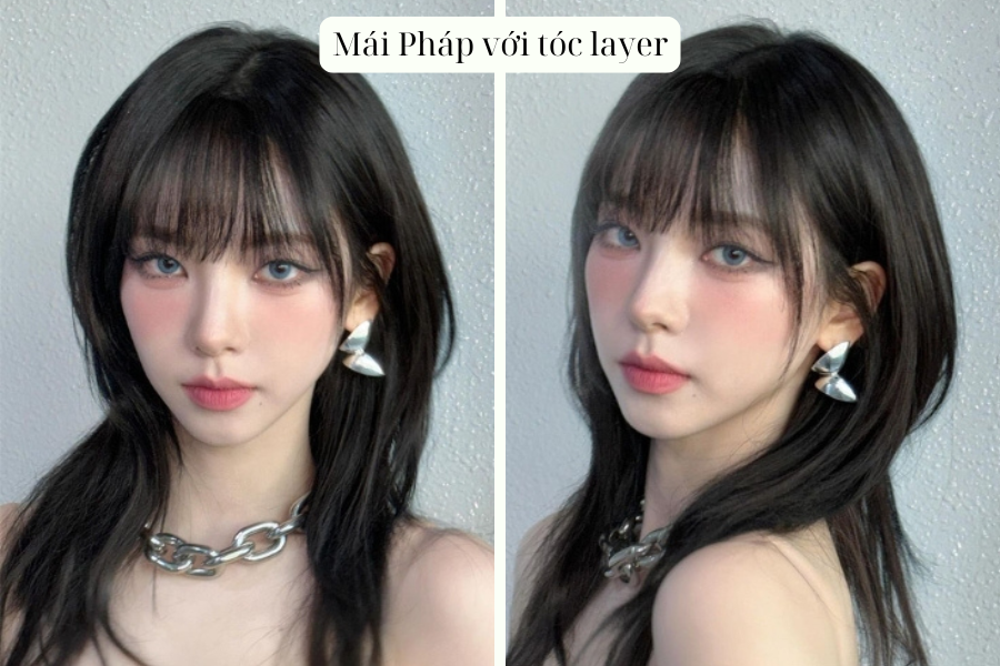 Mái Pháp với tóc layer