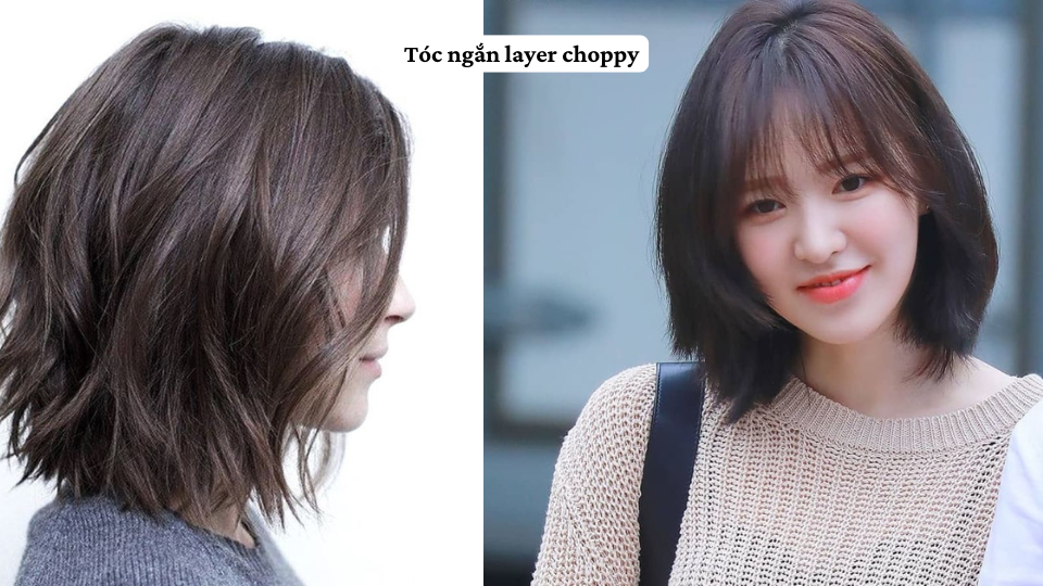 Tóc ngắn layer choppy