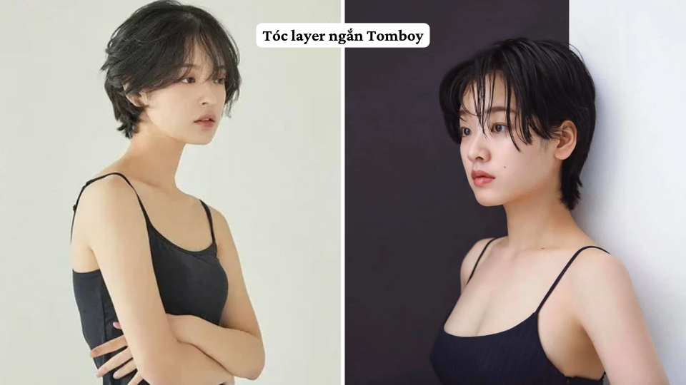 Tóc layer ngắn Tomboy