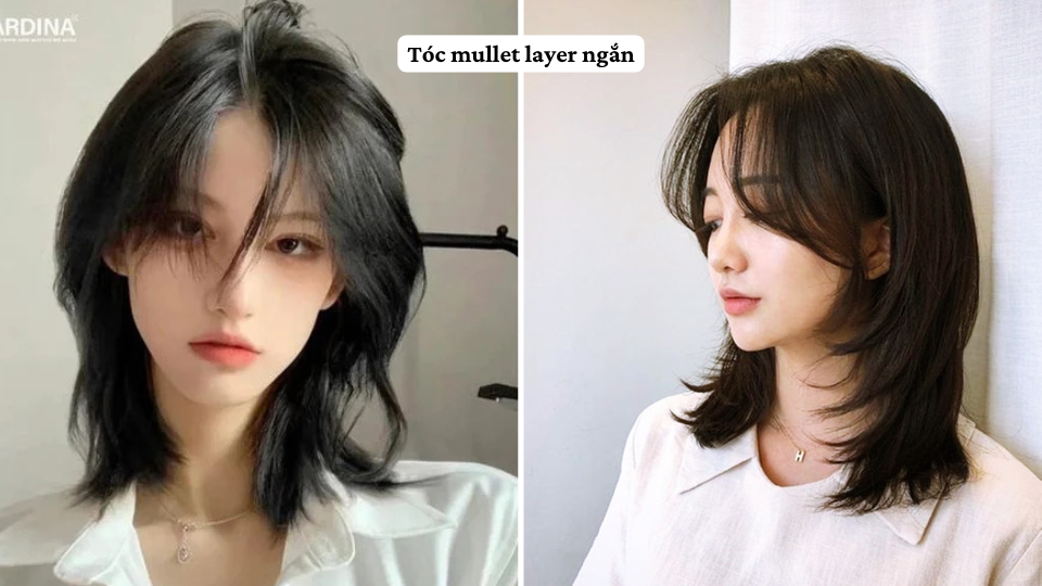 Tóc mullet layer ngắn