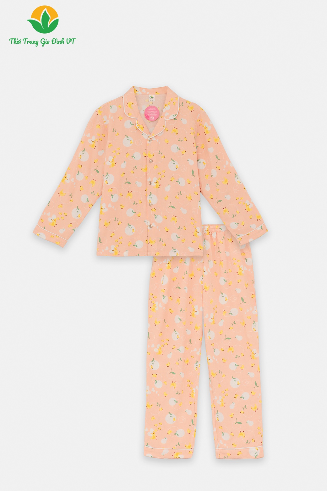 B70.2426.Bộ G QDADT RH Pijama bigsize - 12-13 - Cam