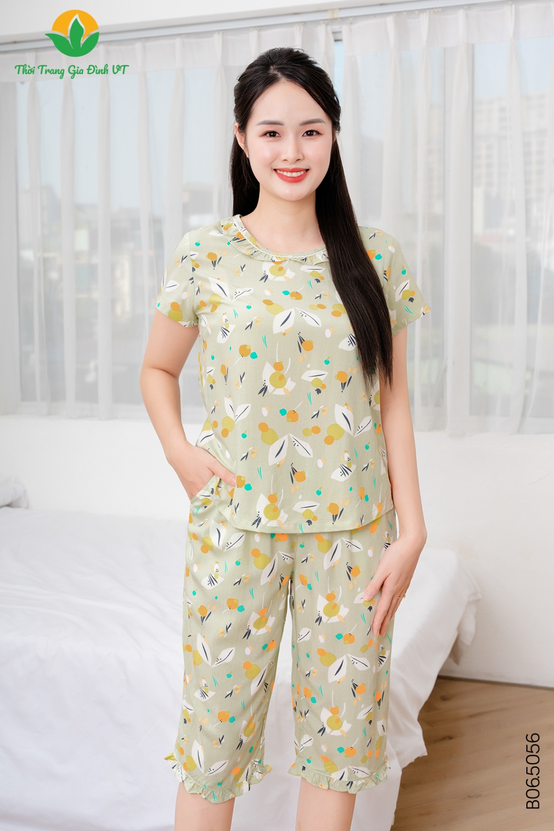 B06.5056.Bộ W QLACT RH bổ trụ - 2XL - Xanh bơ