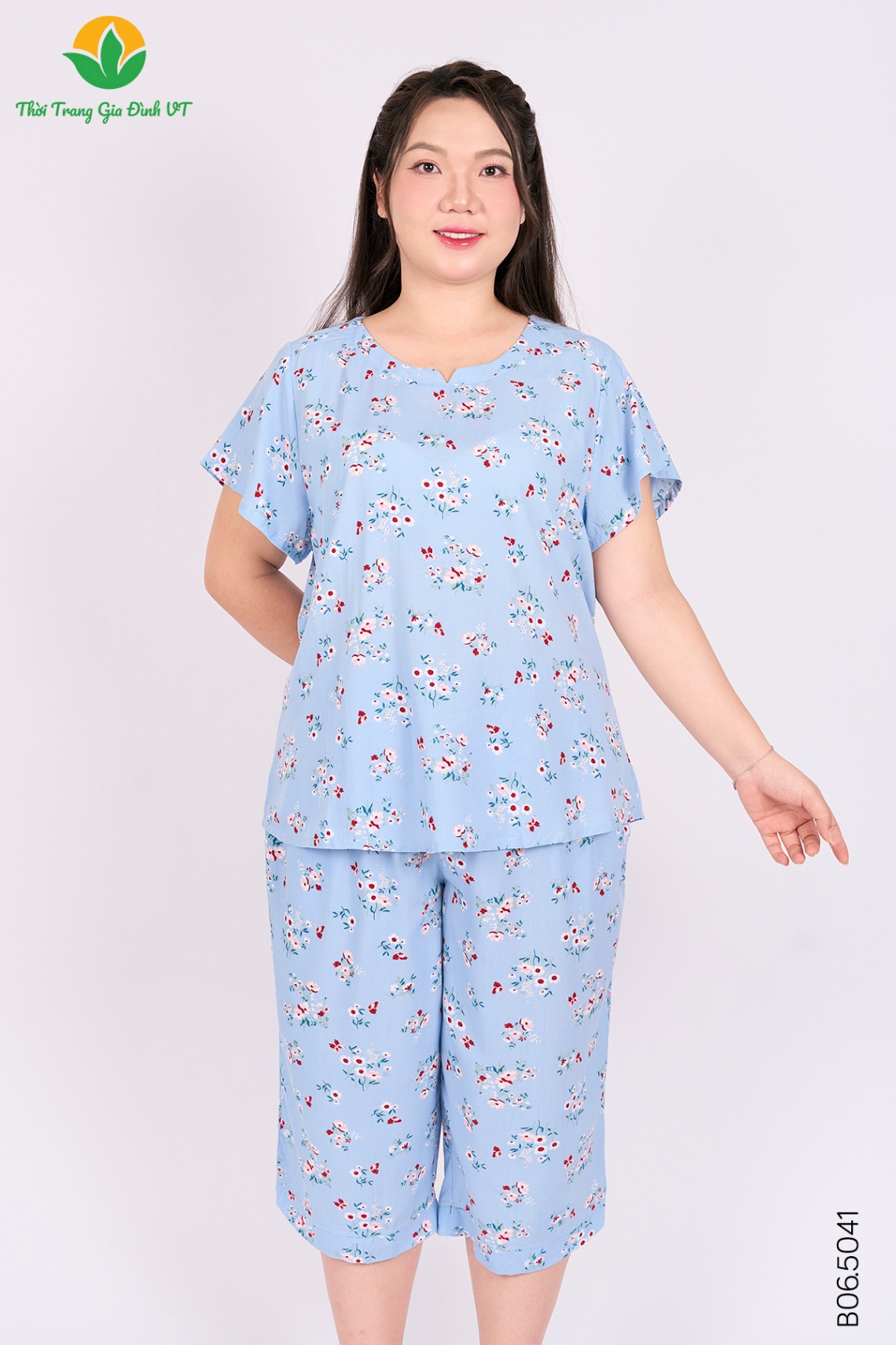 B06.5041.Bộ W QLACT RH bigsize - 4XL - Xanh Nhạt