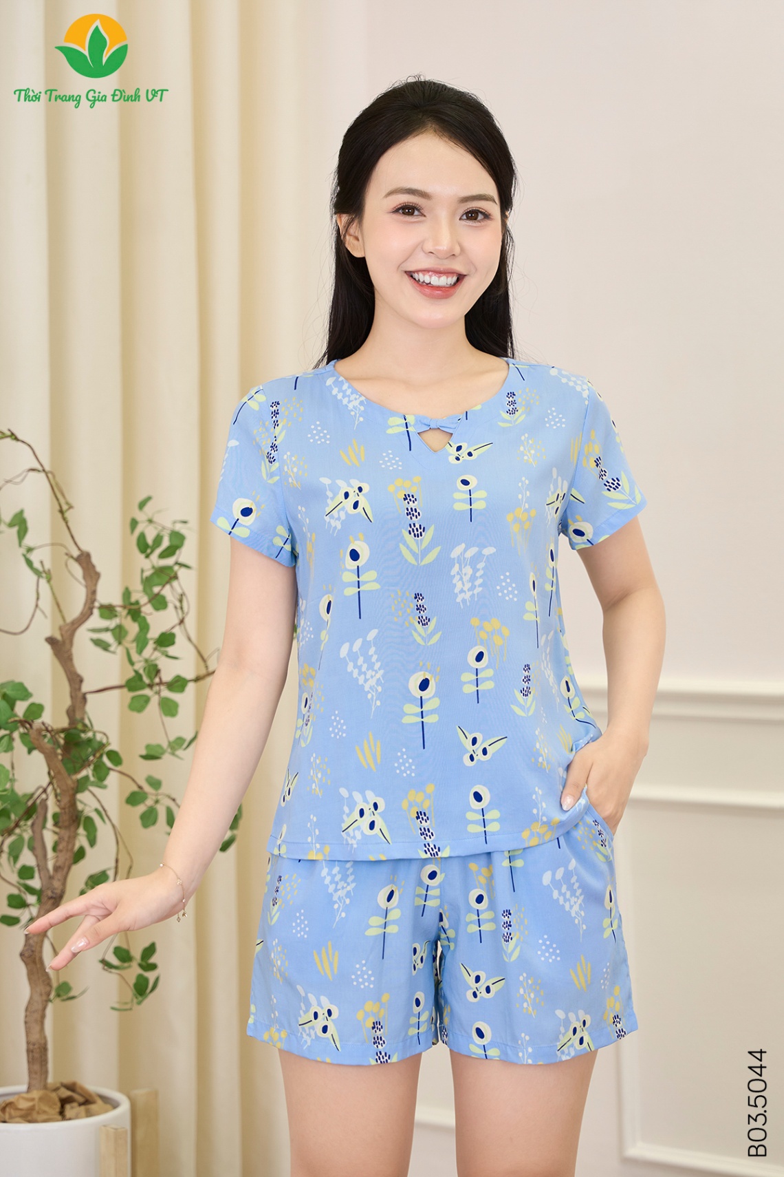 B03.5044.Bộ W QĐACT RH - M - Xanh biển