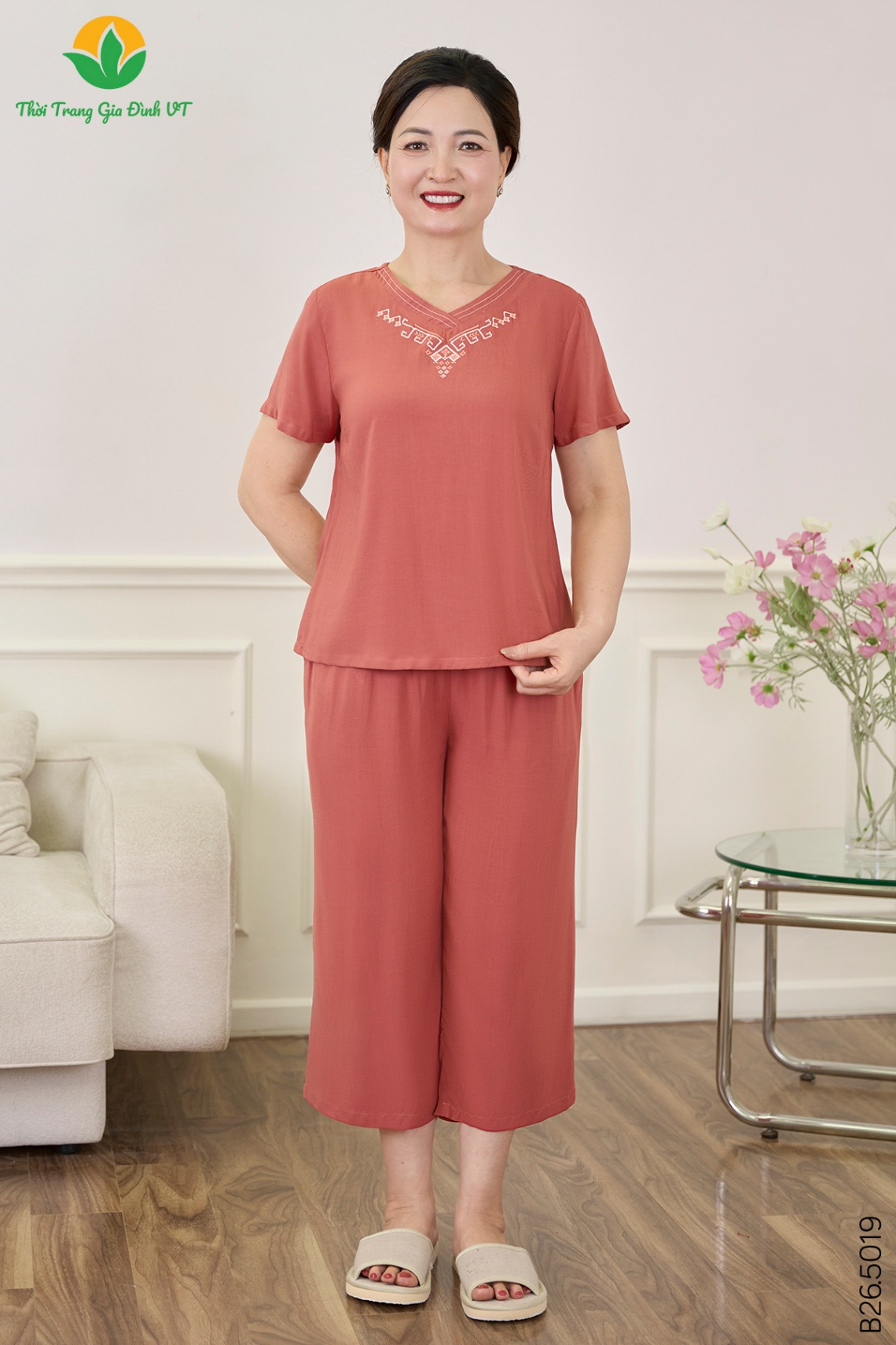 B26.5019.Bộ W QLACT RM - XL - Ruốc hồng