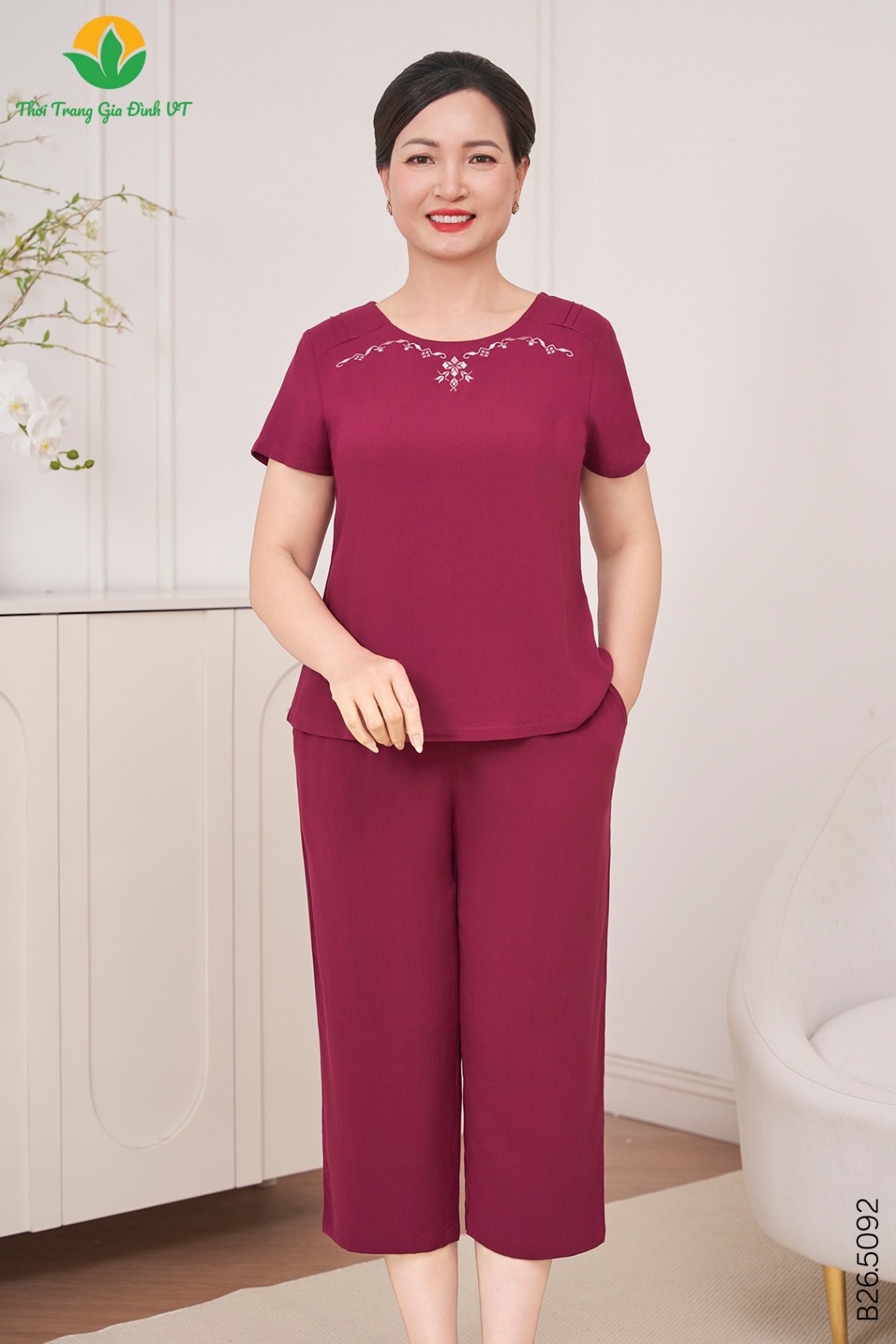 B26.5092.Bộ W QLACT RM bấu li vai - XL - Tím