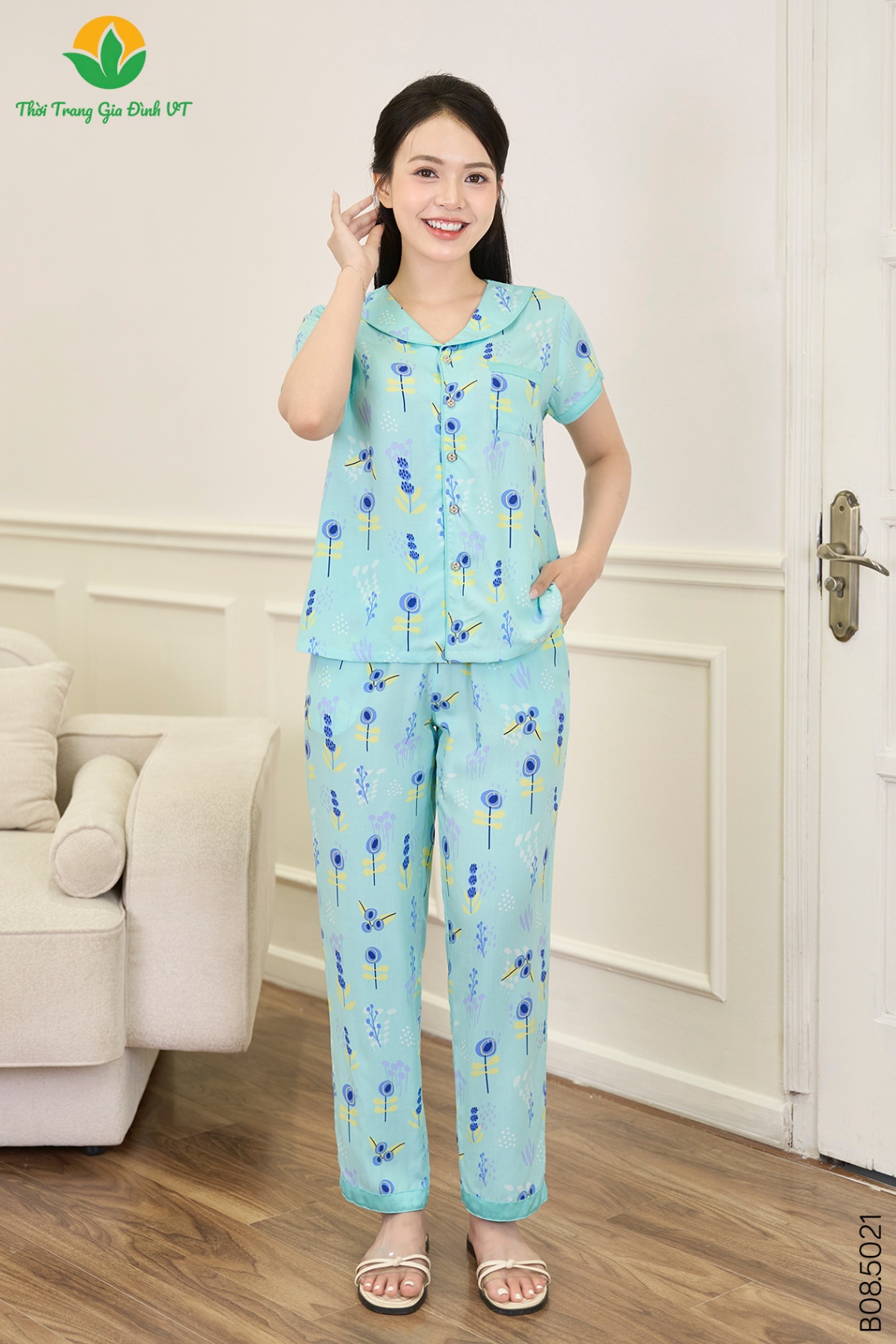 B08.5021.Bộ W QDACT RH - M - Xanh Ngọc
